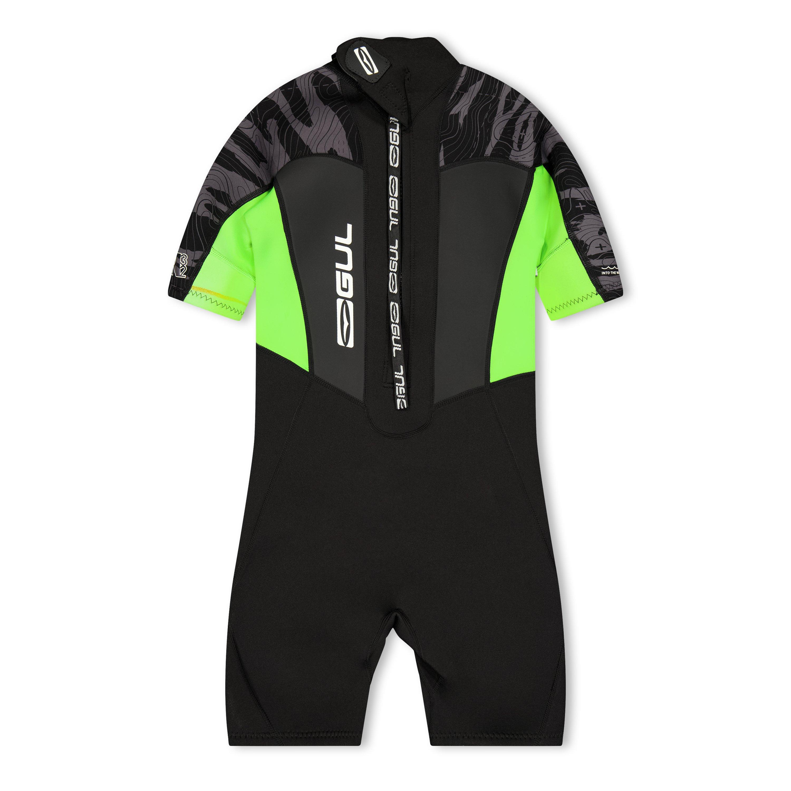 Black - Gul - Unisex Kids' Wetsuit Shorties - 2