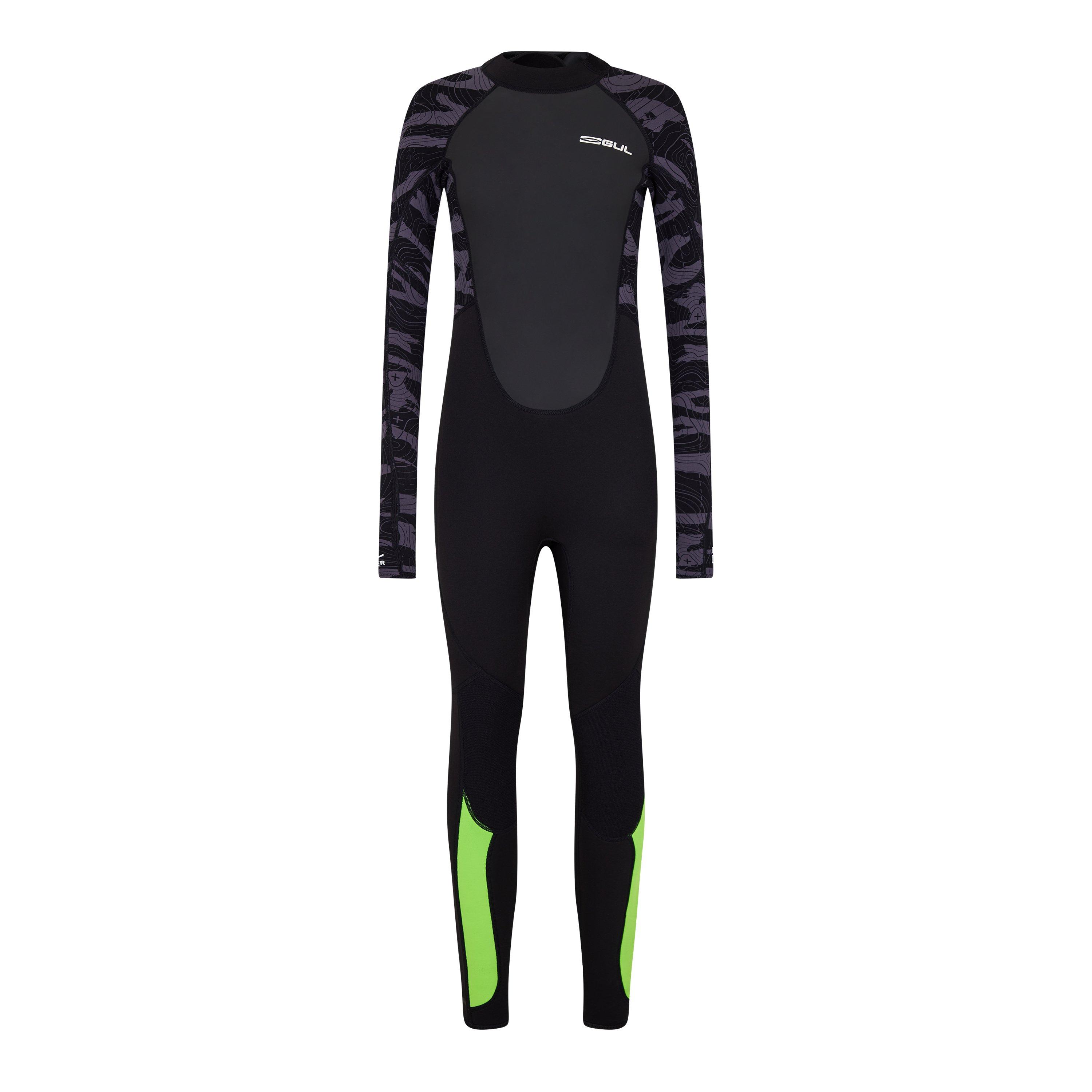 Black - Gul - Unisex Kids' Full Wetsuit - 1