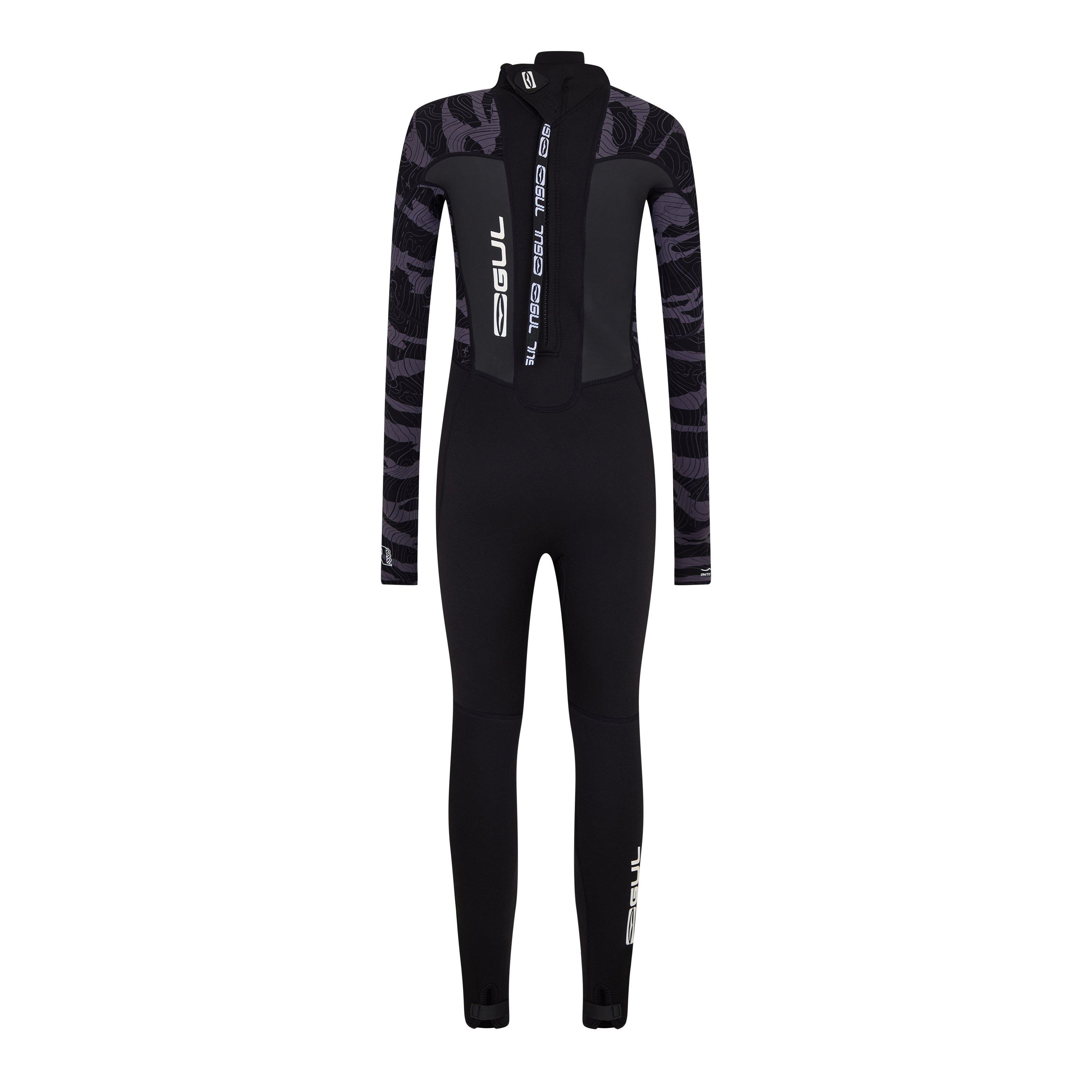Black - Gul - Unisex Kids' Full Wetsuit - 2