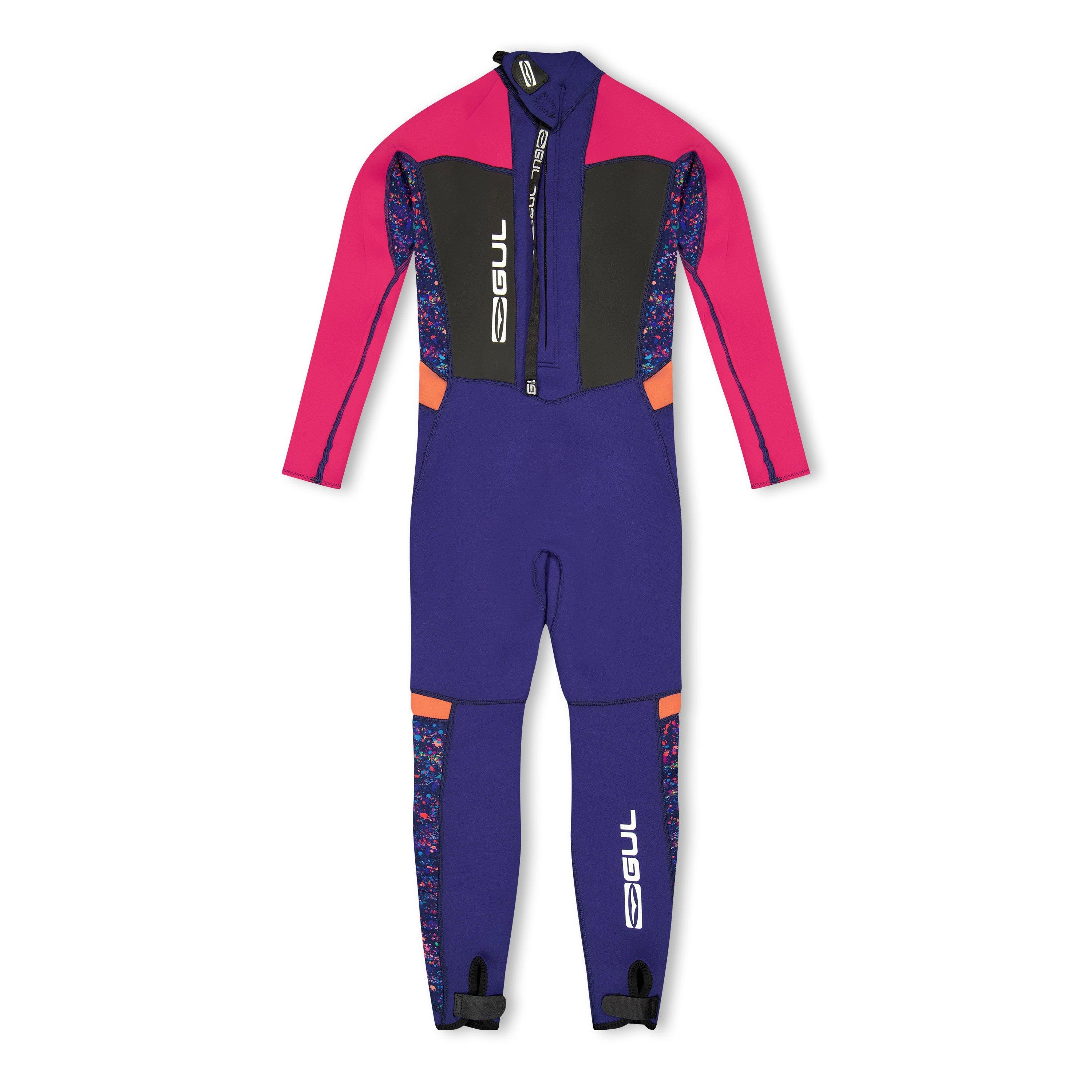 Blue - Gul - Unisex Kids' Full Wetsuit - 2