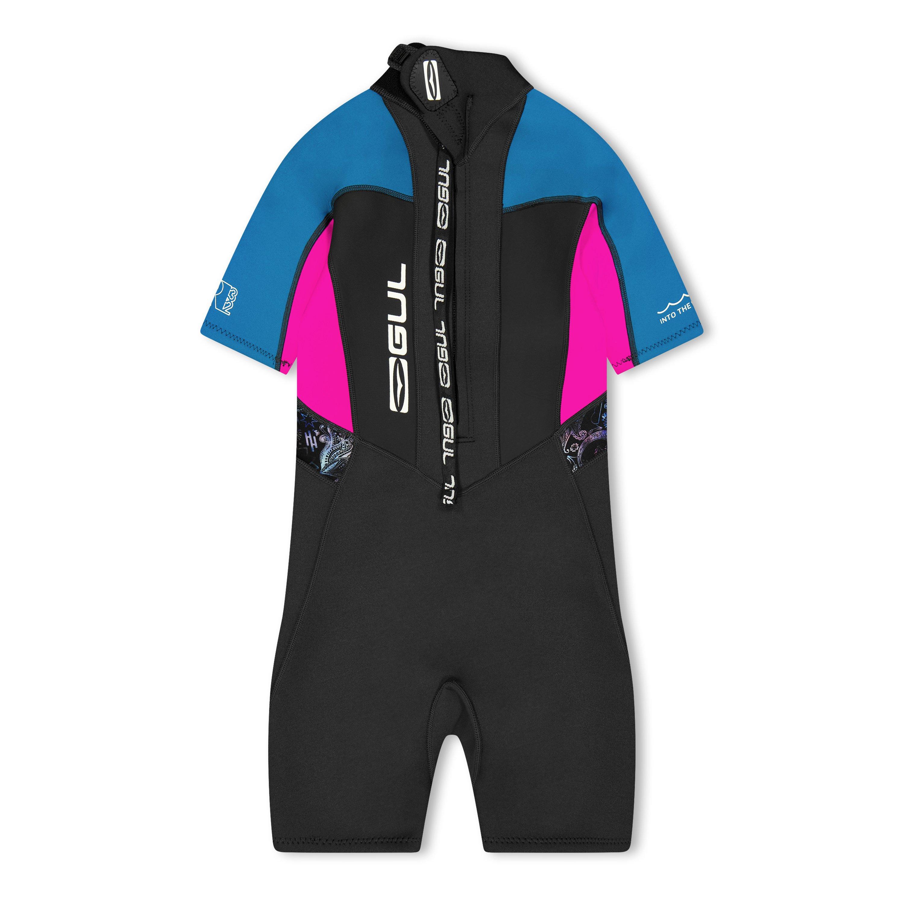 Black - Gul - Unisex Kids' Full Wetsuit - 2