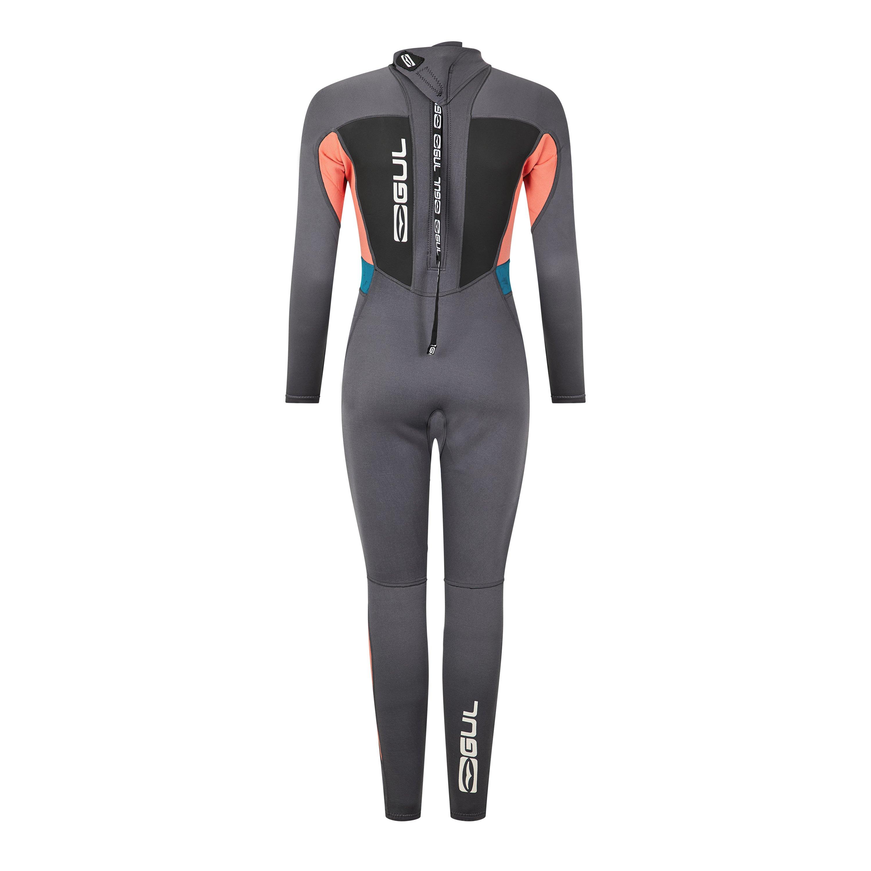 Grey - Gul - Women's Full Steamer Wetsuit - 2