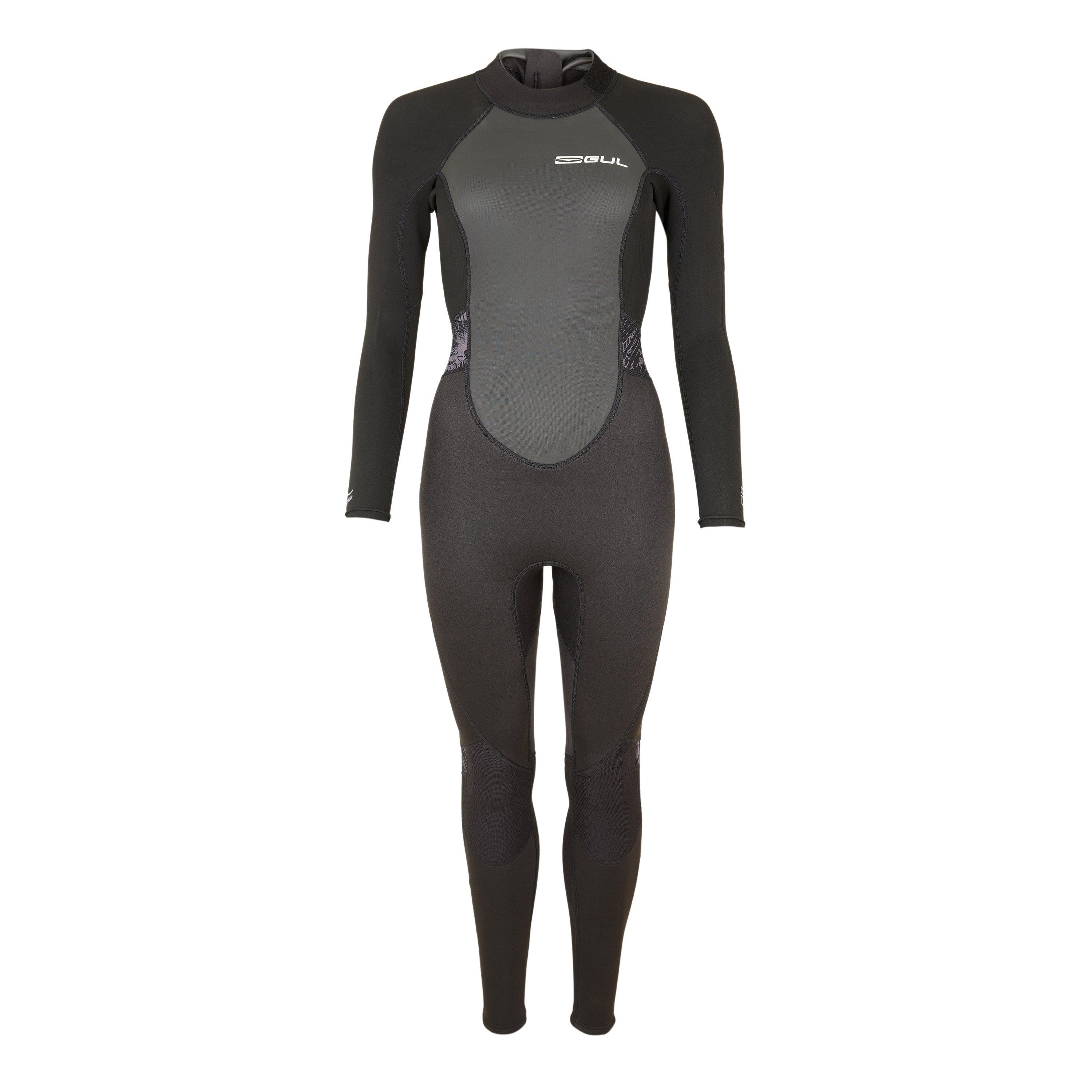 Black - Gul - Women's Full Steamer Wetsuit - 1