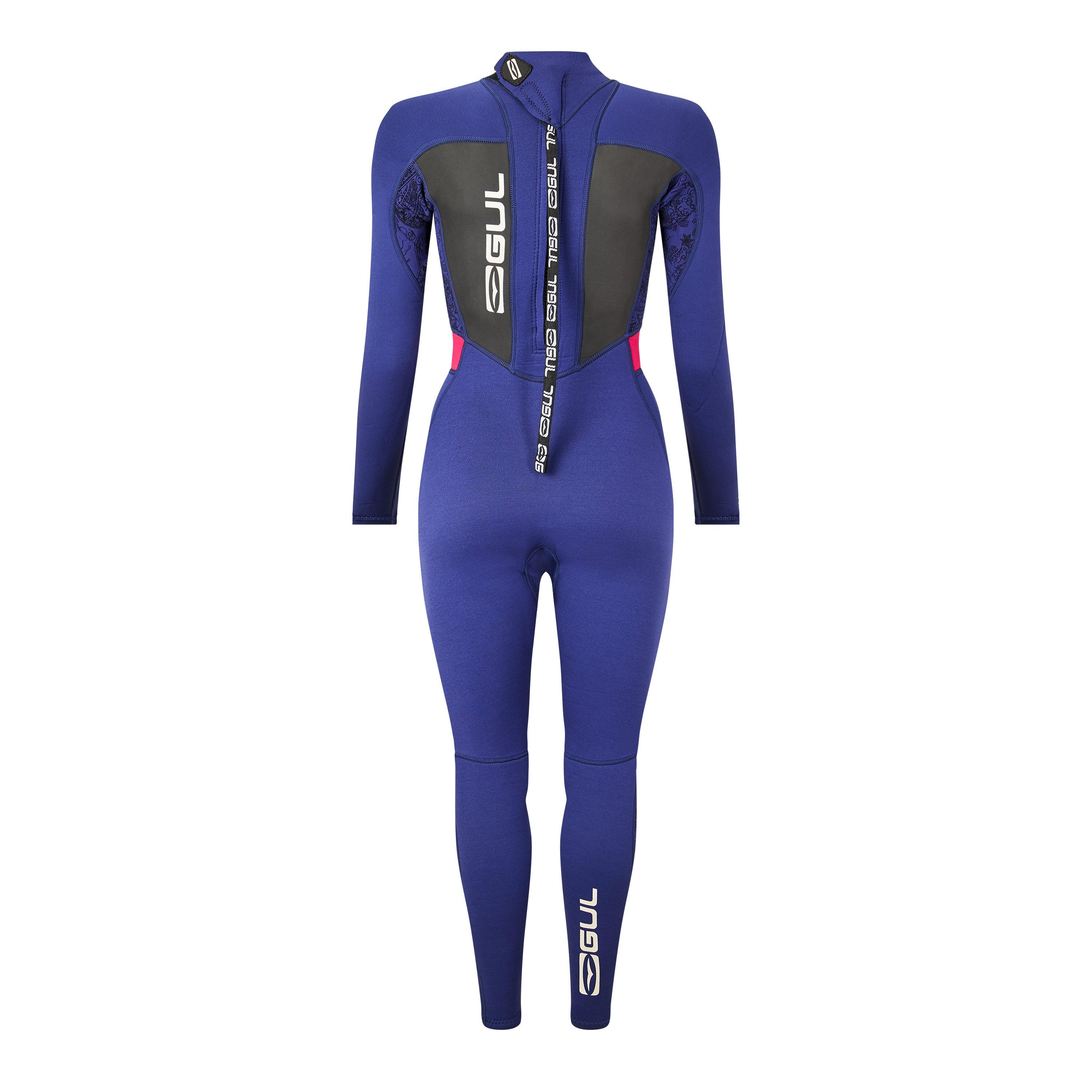Blue - Gul - Women's Full Steamer Wetsuit - 2