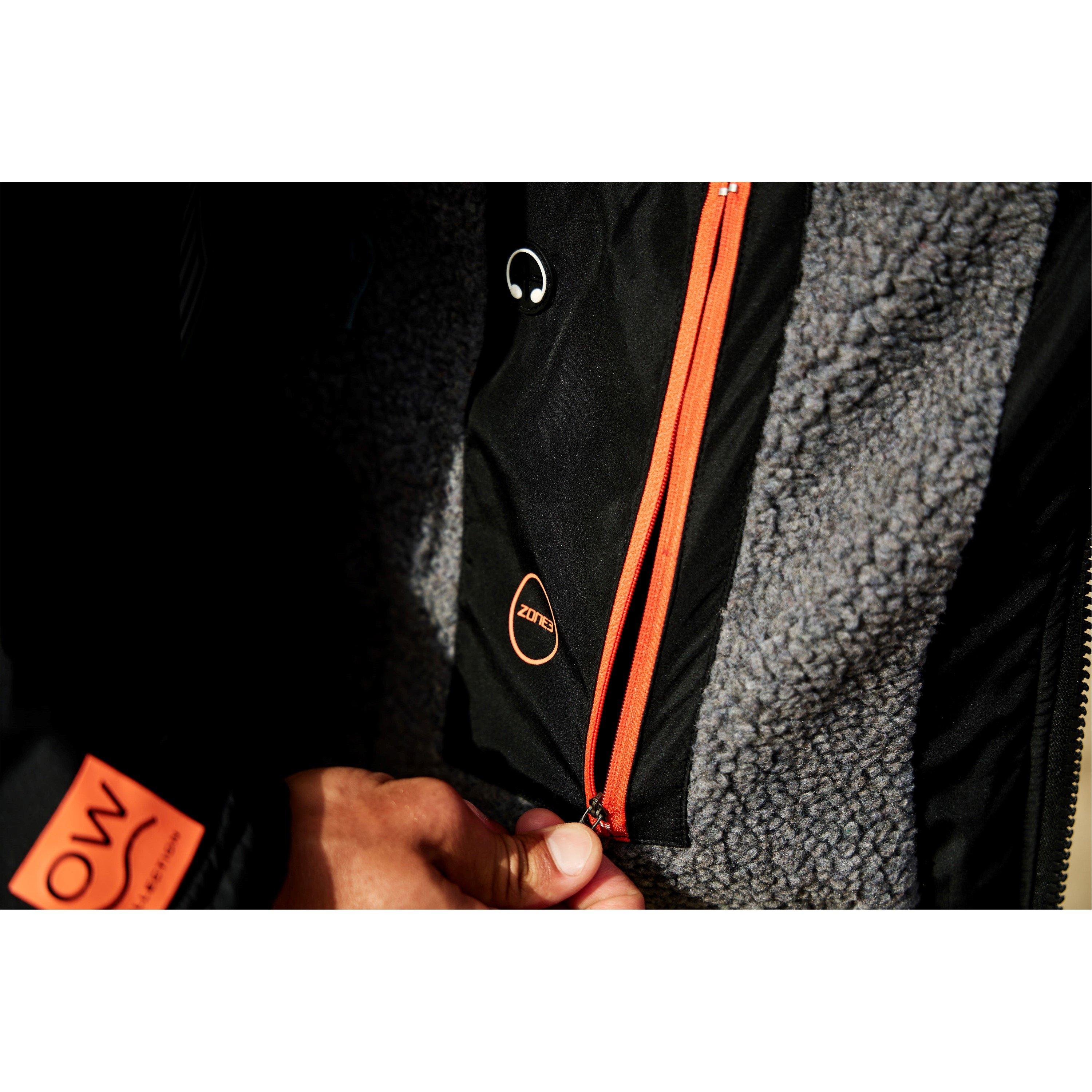Preto/Laranja - Zone3 - Parka Robe - 6
