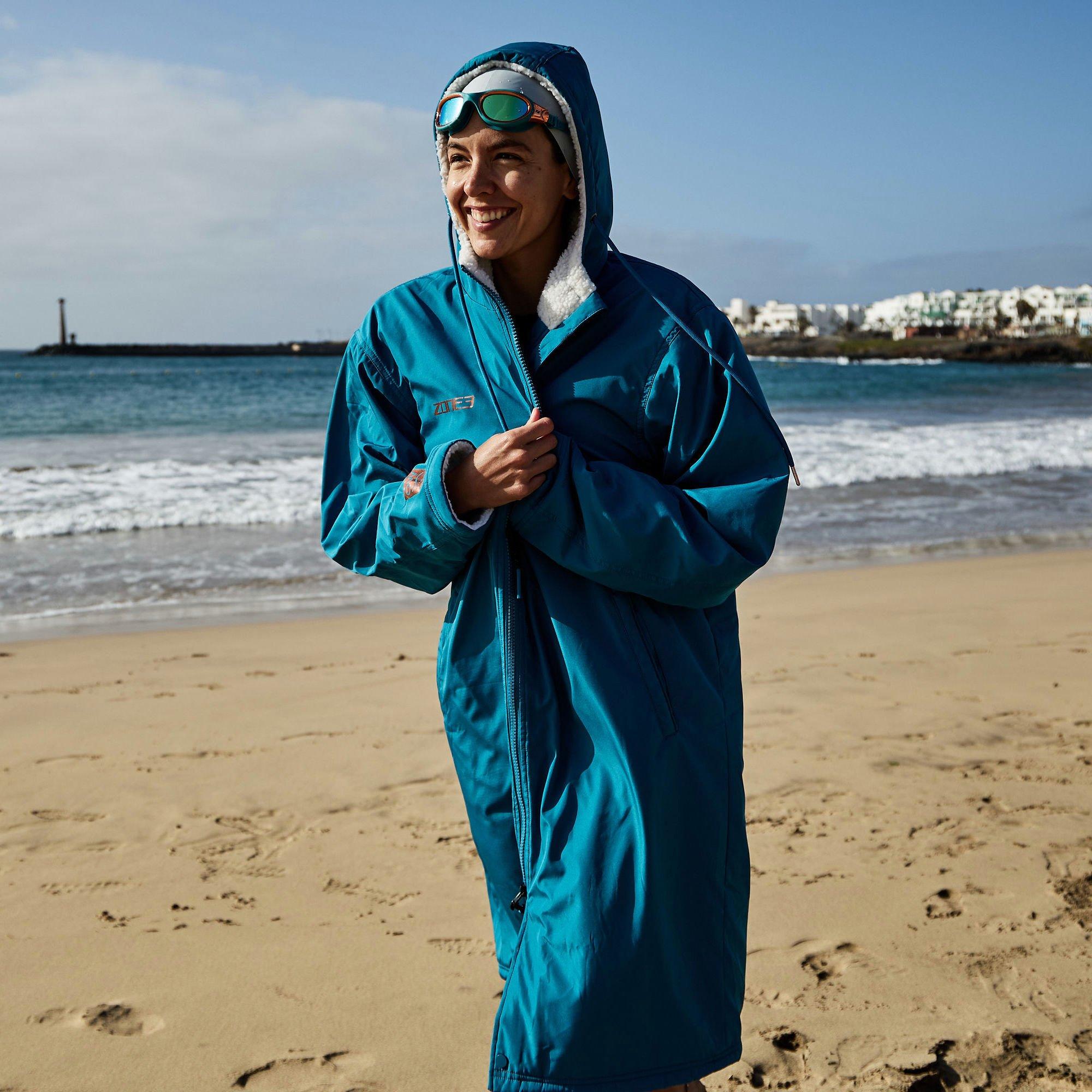 Teal/Cream - Zone3 - Parka Robe - 3