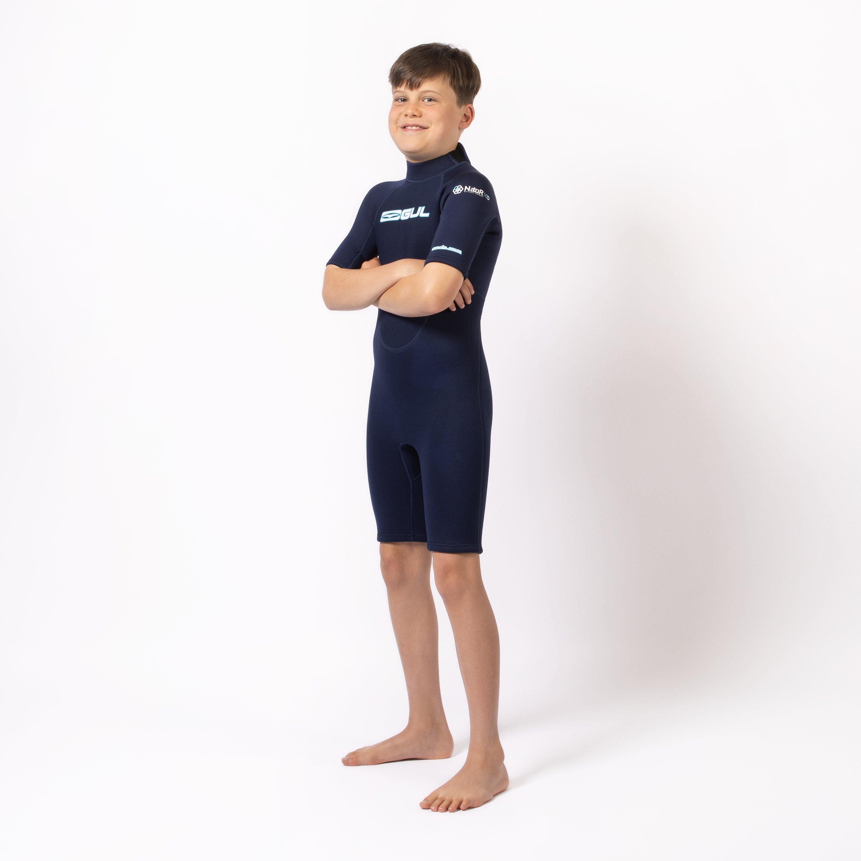 Marine - Gul - Eunioa NatuR Natural Rubber 2mm Shortie Wetsuit Juniors - 1