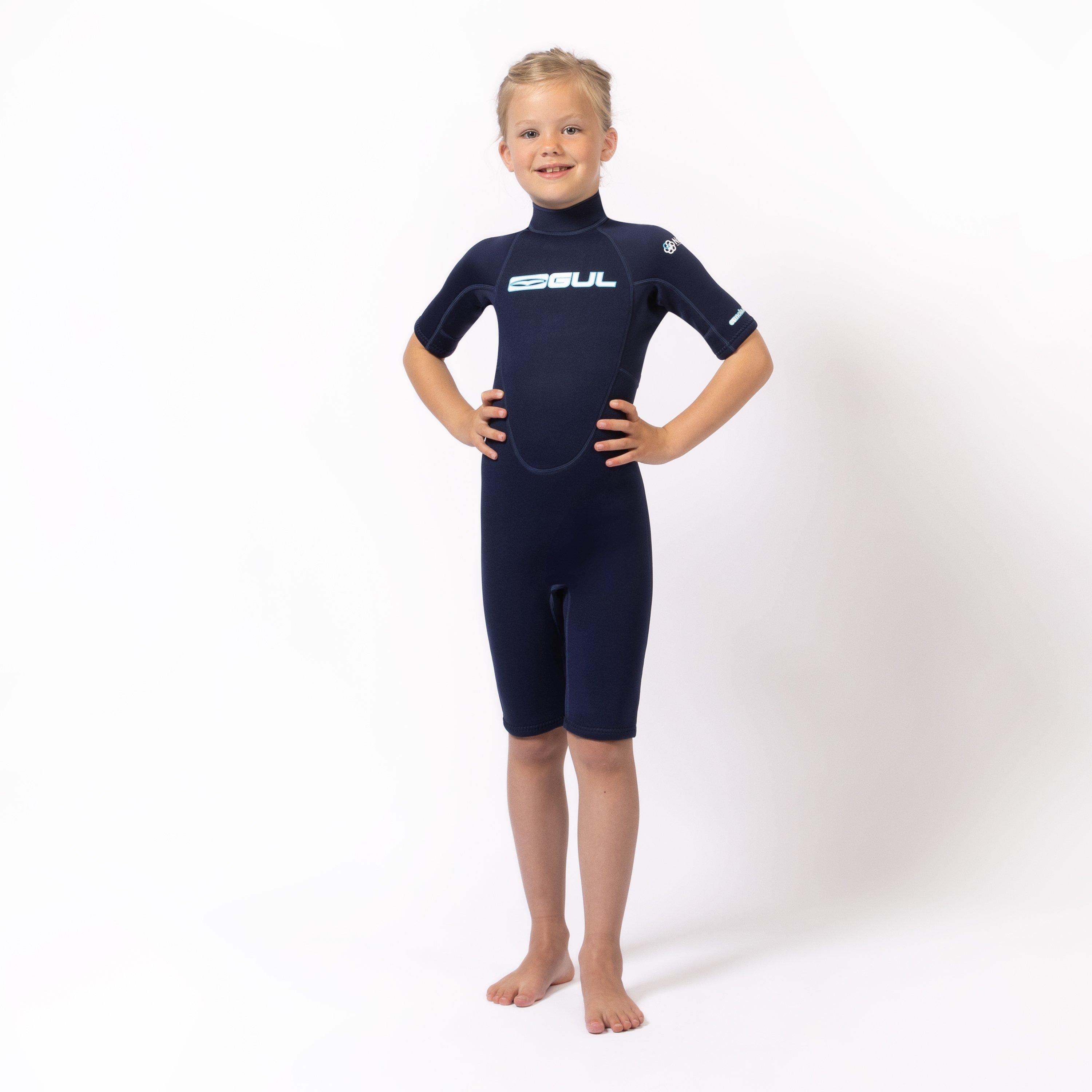 Blu navy - Gul - Eunioa NatuR Natural Rubber 2mm Shortie Wetsuit Juniors - 3