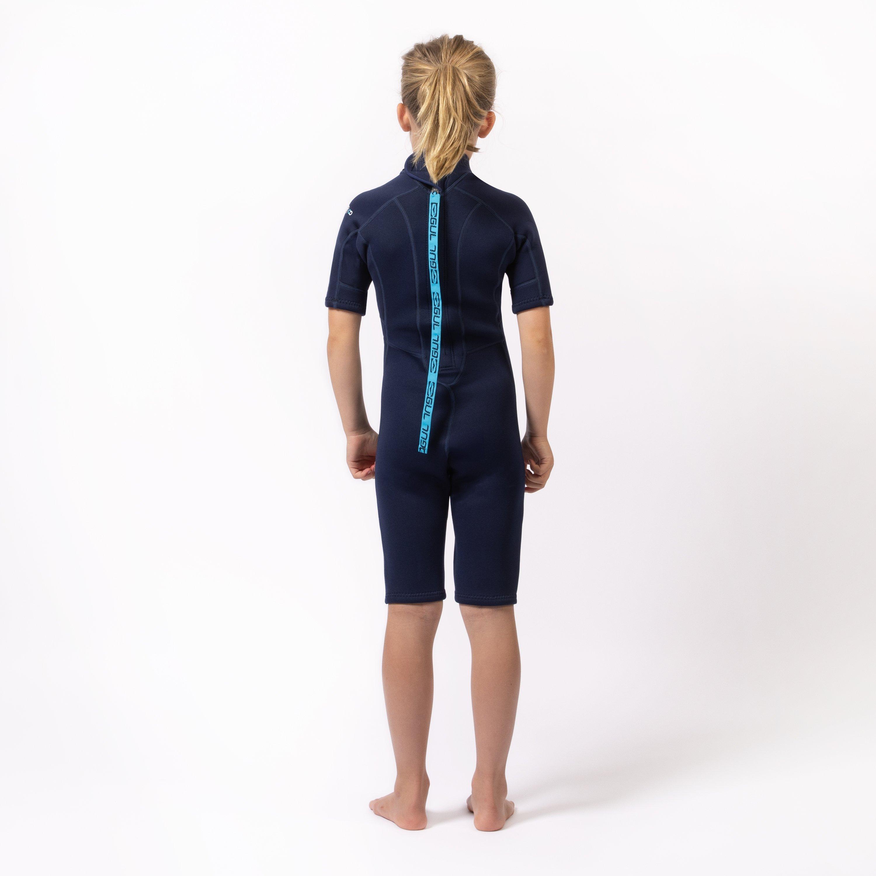Blu navy - Gul - Eunioa NatuR Natural Rubber 2mm Shortie Wetsuit Juniors - 4