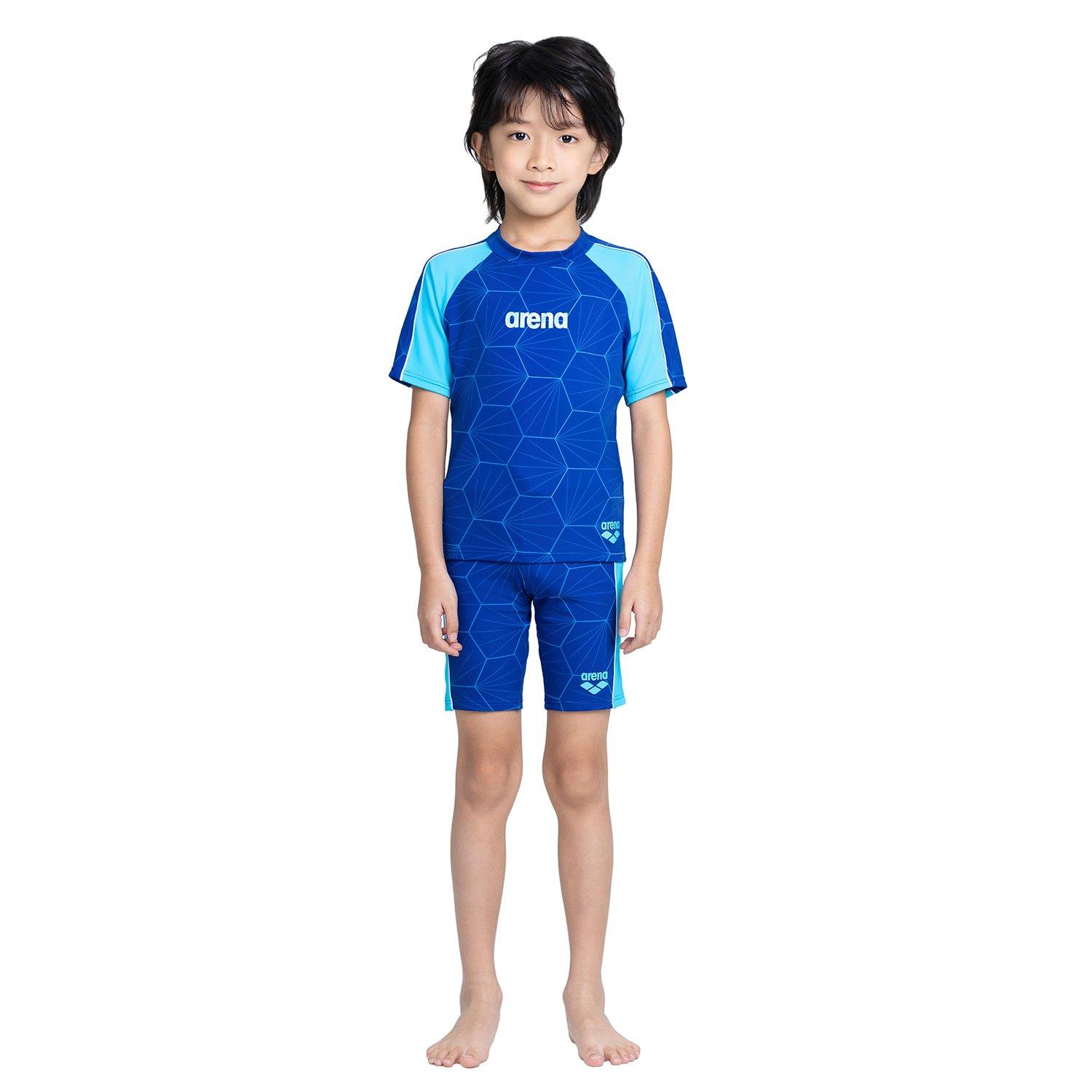 Navy Blue - Arena - Short Sleeve UV Rash Vest - 2