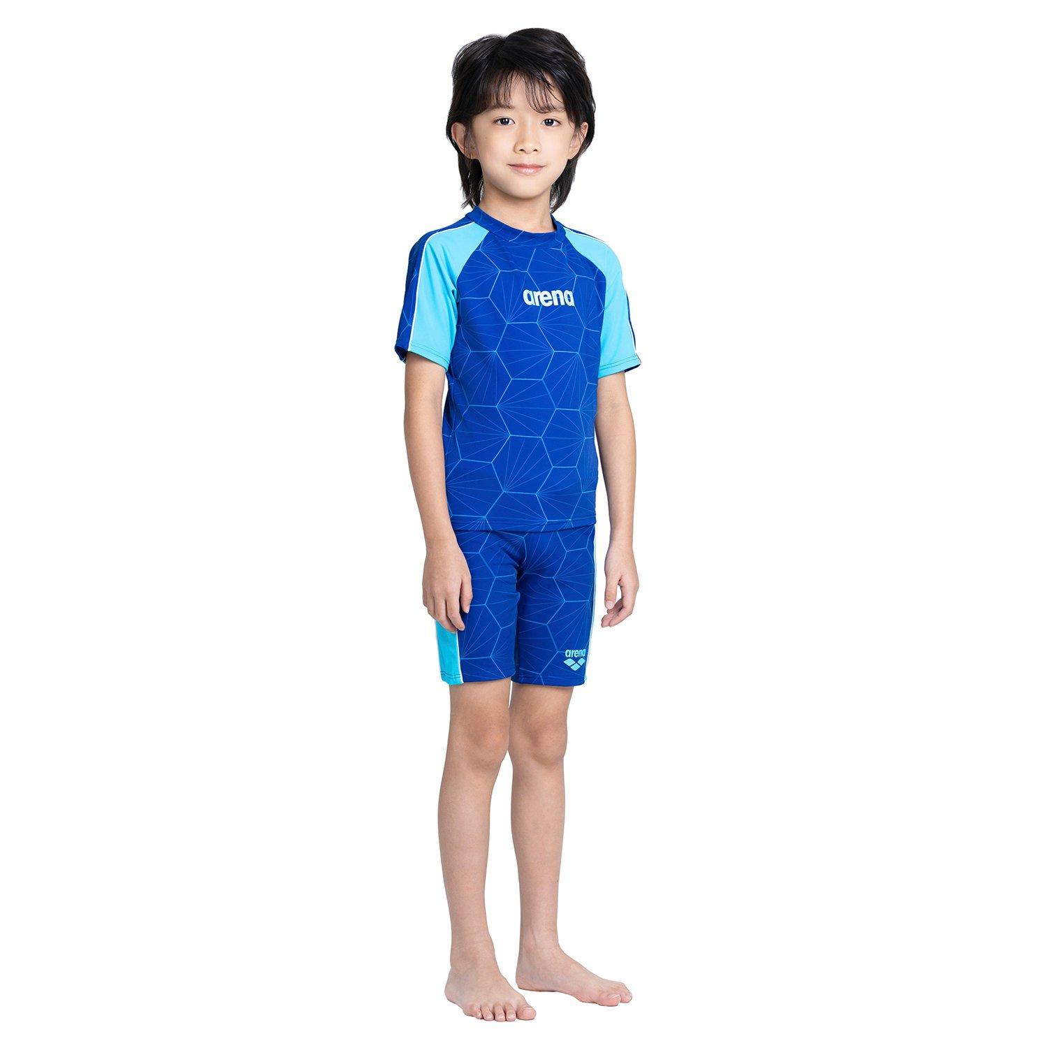 Navy Blue - Arena - Short Sleeve UV Rash Vest - 3