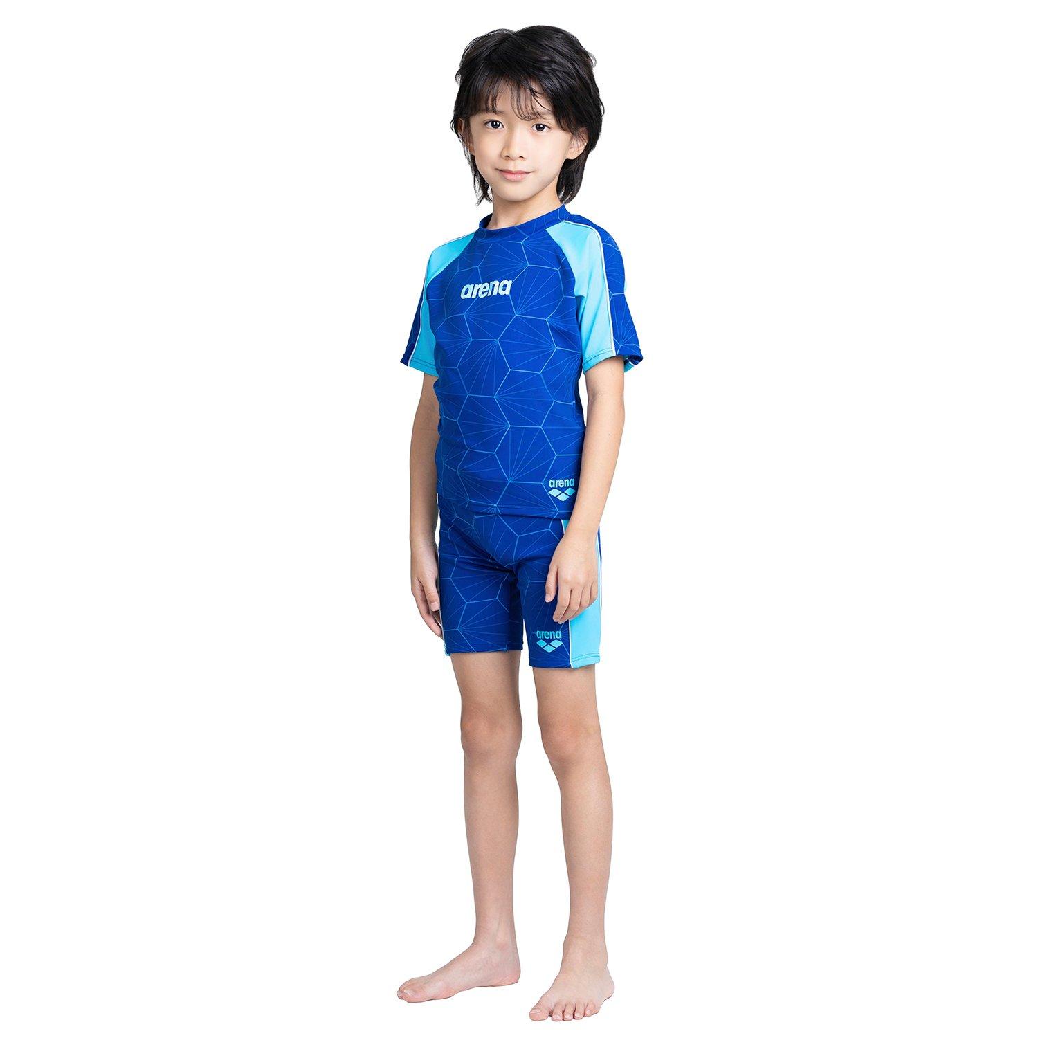 Navy Blue - Arena - Short Sleeve UV Rash Vest - 4