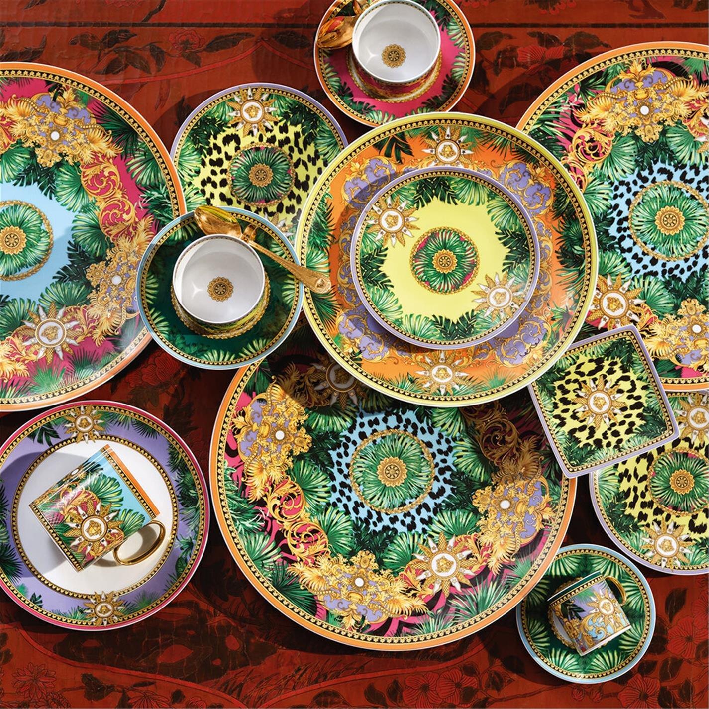 Jungle Animal - Versace Home - ROSENTHAL JUNGLE ANIMALIER SET OF 6 ESPRESSO - 3