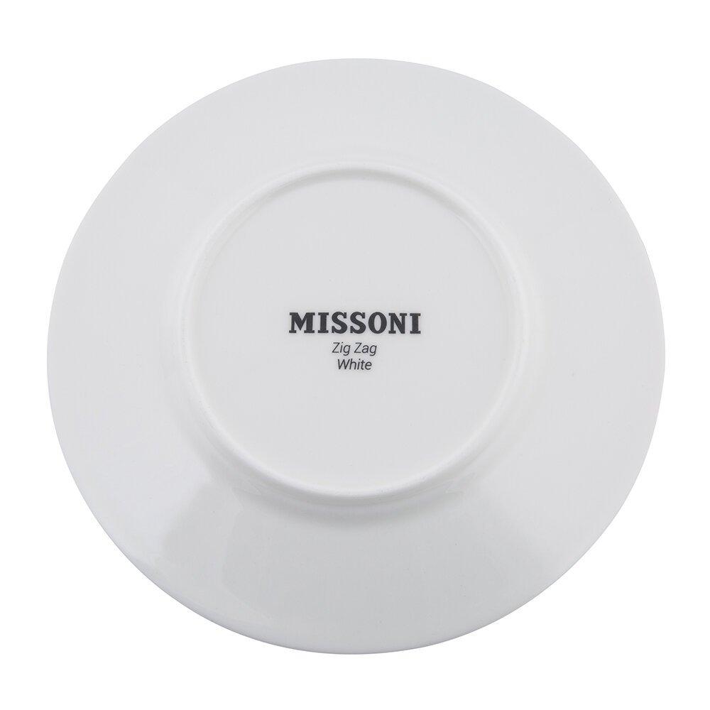 White - Missoni Home Collection - MissoniHomeCollection Zig Zag Tea Cups & Saucers - Set of 6 - 6