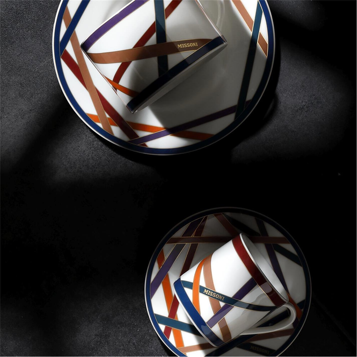 White/Multi - Missoni Home Collection - Nastri Tea Cup and Saucer - 4