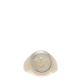 Versace Guilloche Medusa Ring