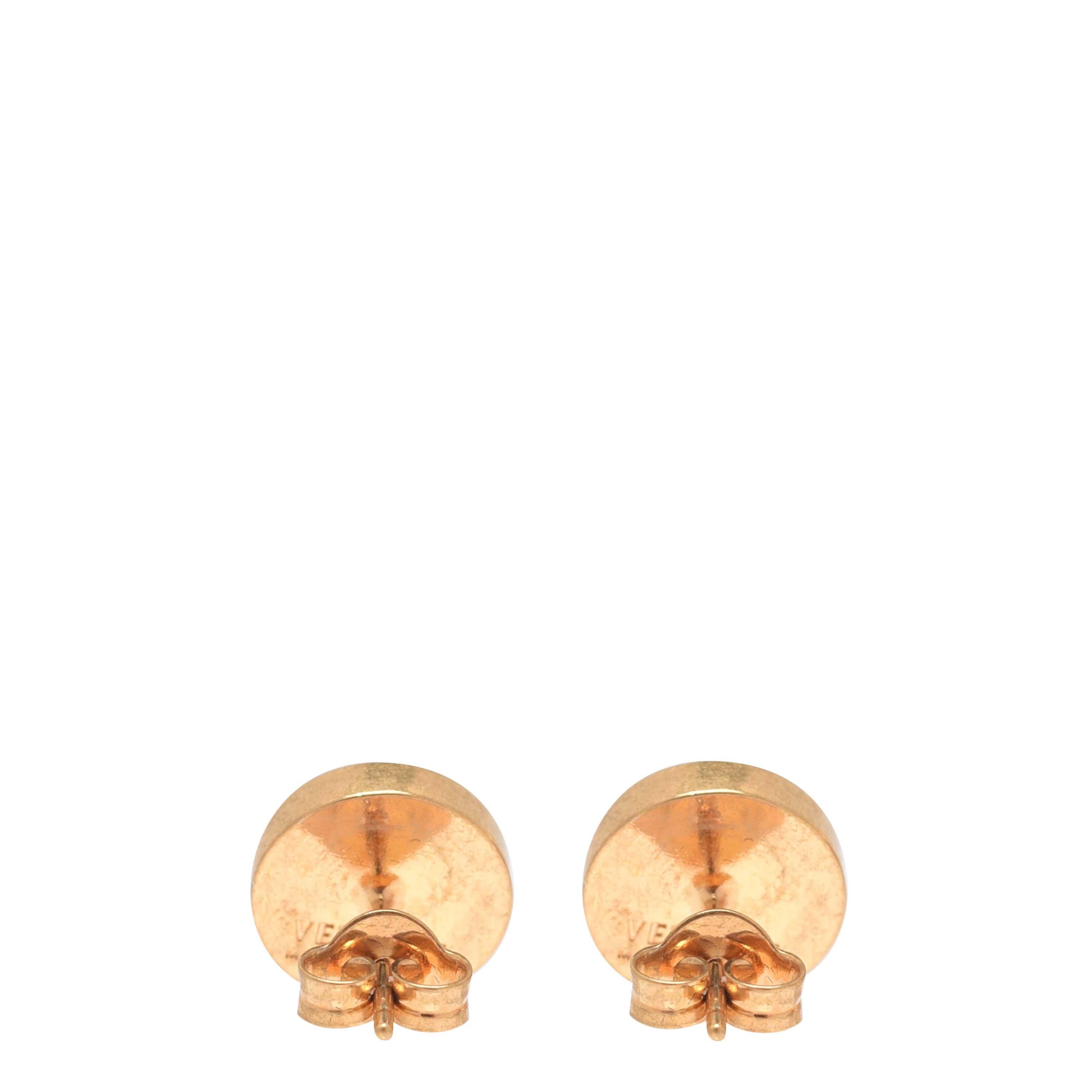 Black/Gld K41T - Versace - Medusa Stud Earrings - 2