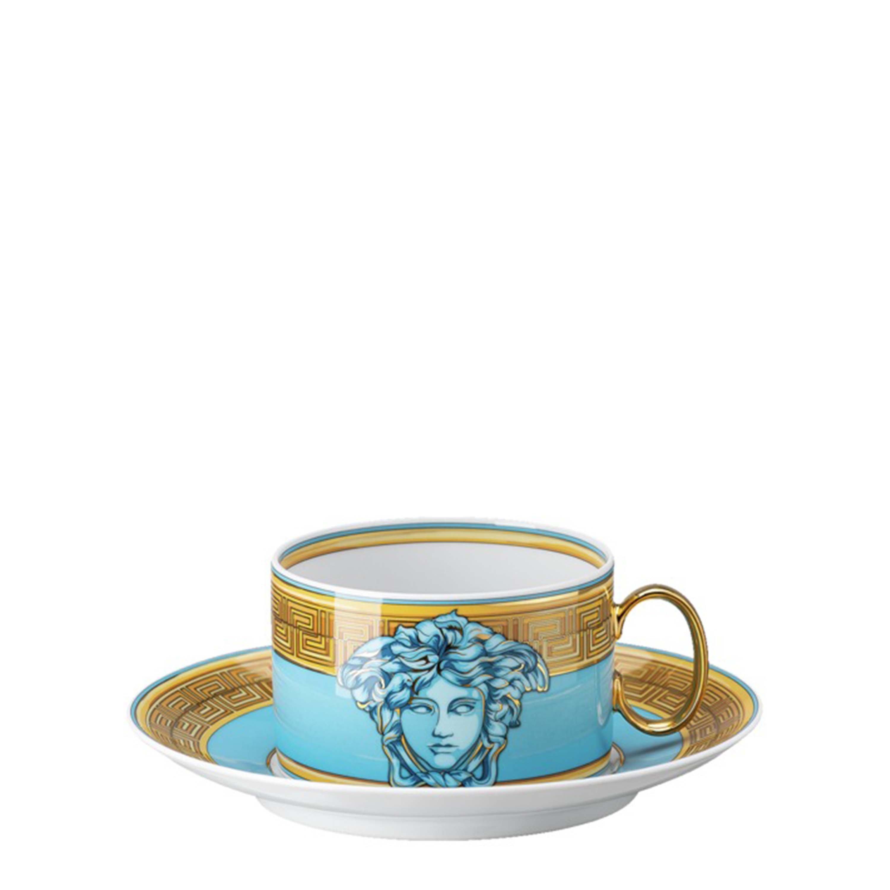 Blue - Versace Home - Medusa Amplified Cup & Saucer - 2
