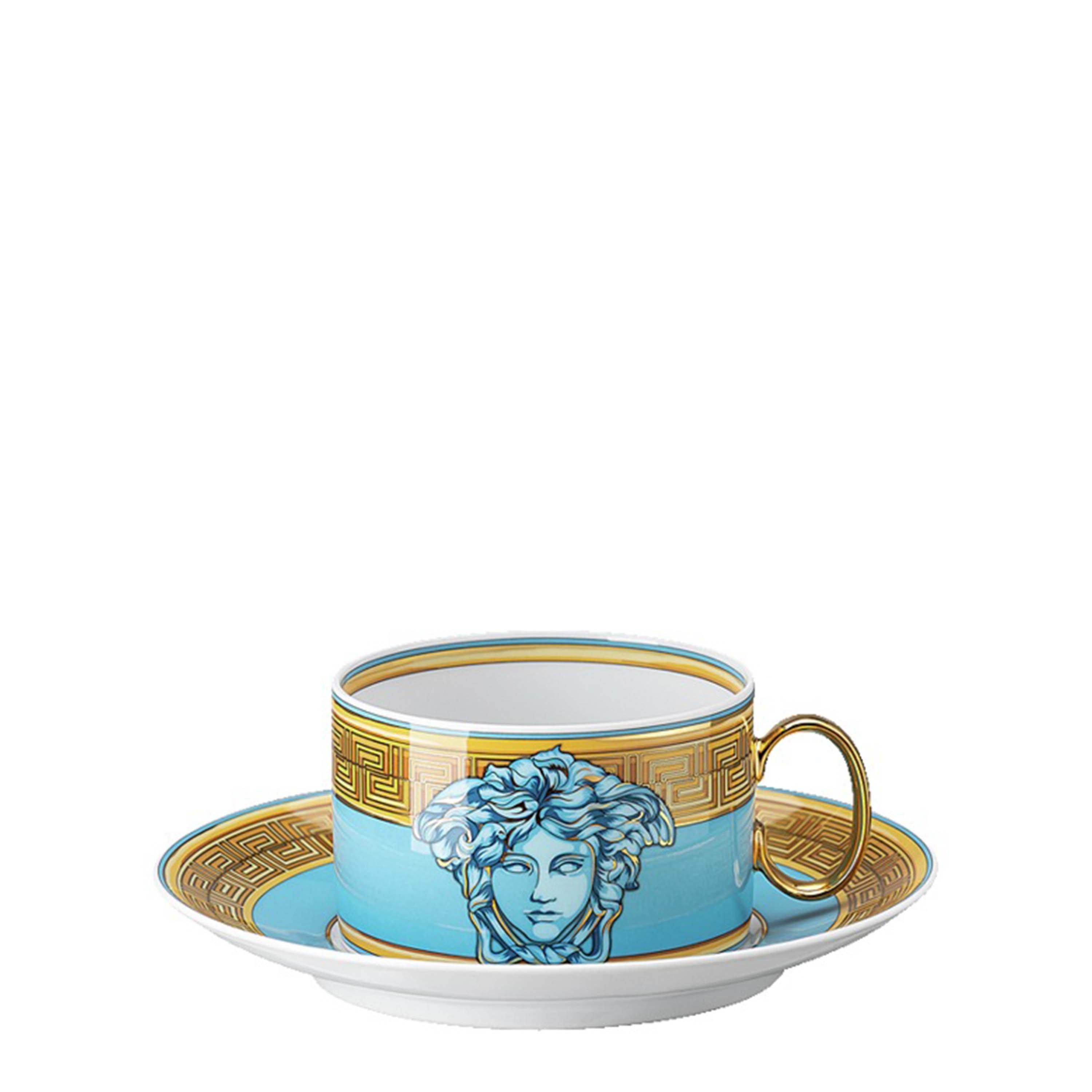 Blue - Versace Home - Medusa Amplified Cup & Saucer - 3