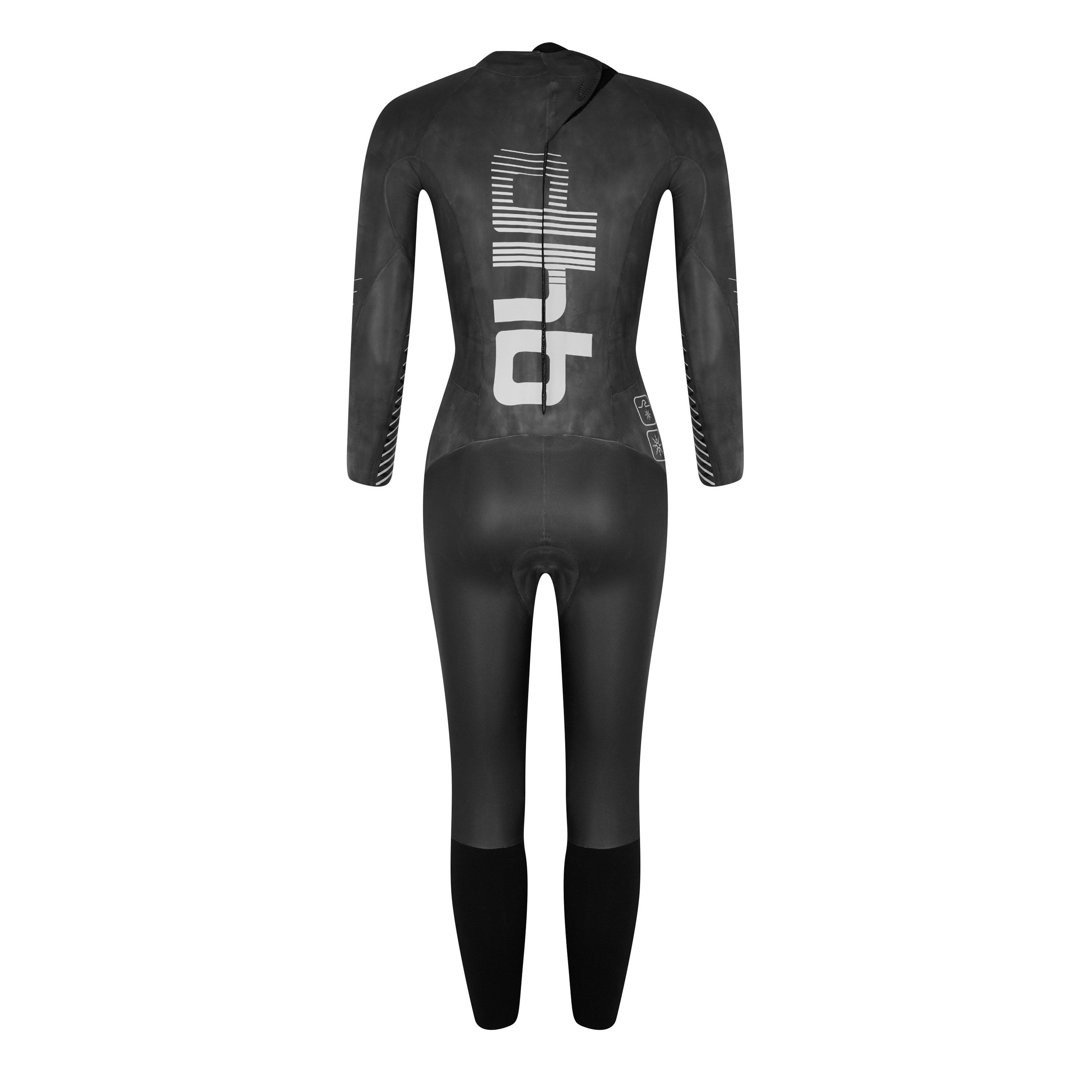 Black/Pink - Dhb - Hydron Women's Thermal Wetsuit - 3