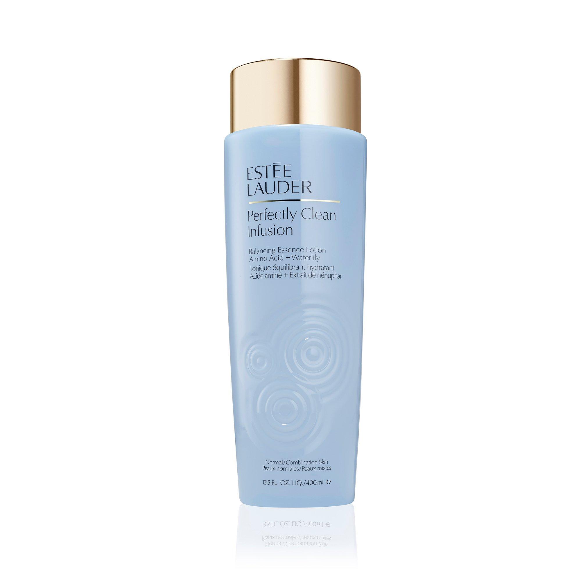 Cream - Estee Lauder - Perfectly Clean Infusion Balancing Essence Lotion with Amino Acid + Waterlily 400ml - 1