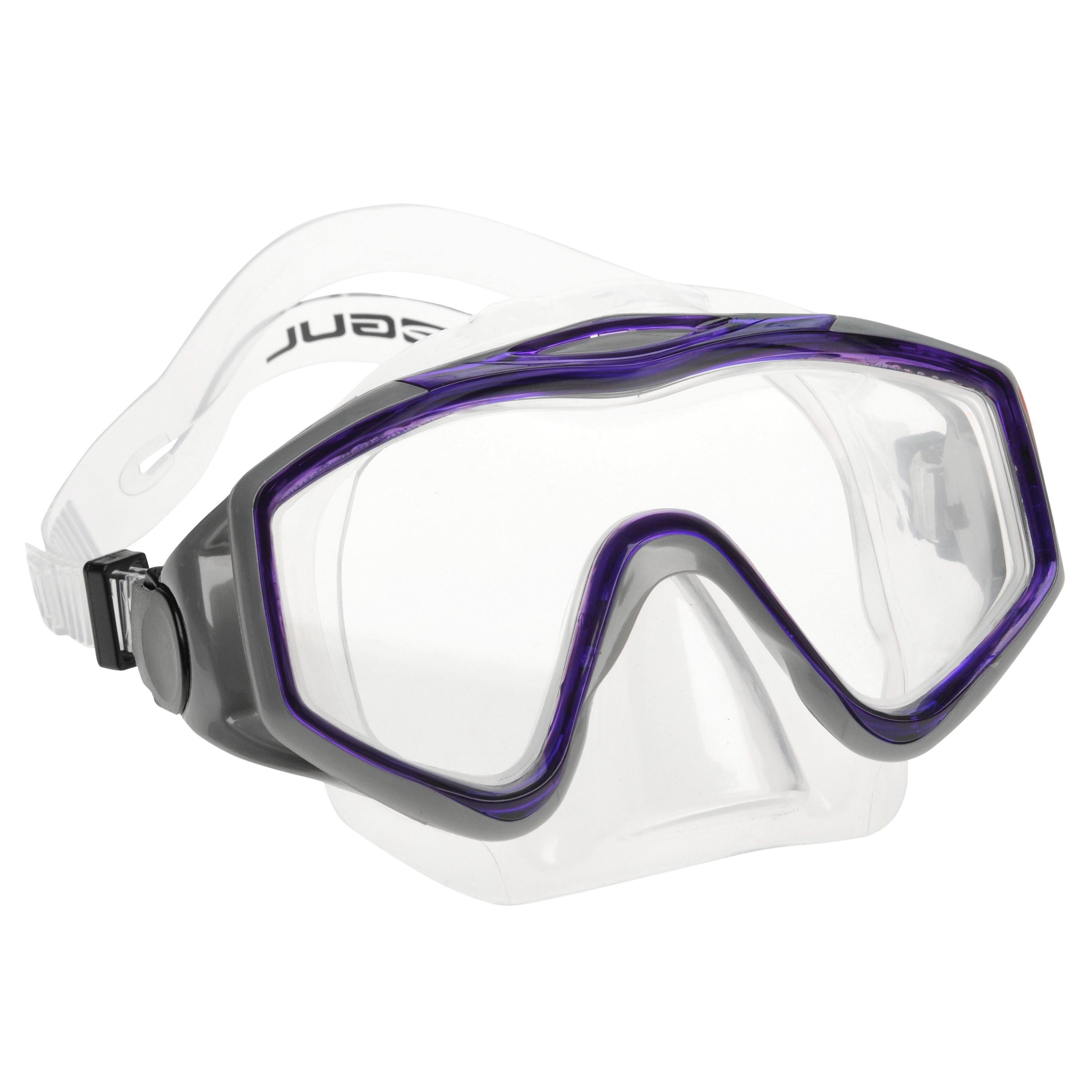 Purple - Gul - Adult Snorkelling Set - Tempered Glass Diving Mask & Splash-Proof Snorkel - 2