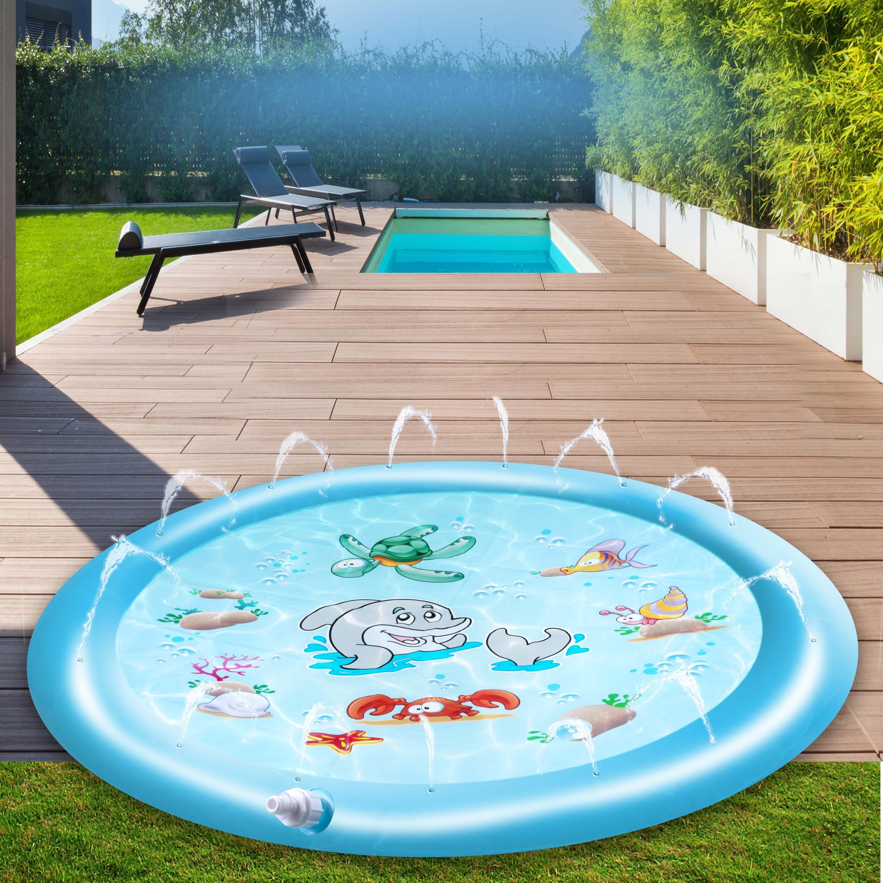 100cm - Creative Kids - Creative Sprinkle Pad Inflatable Pool - 3