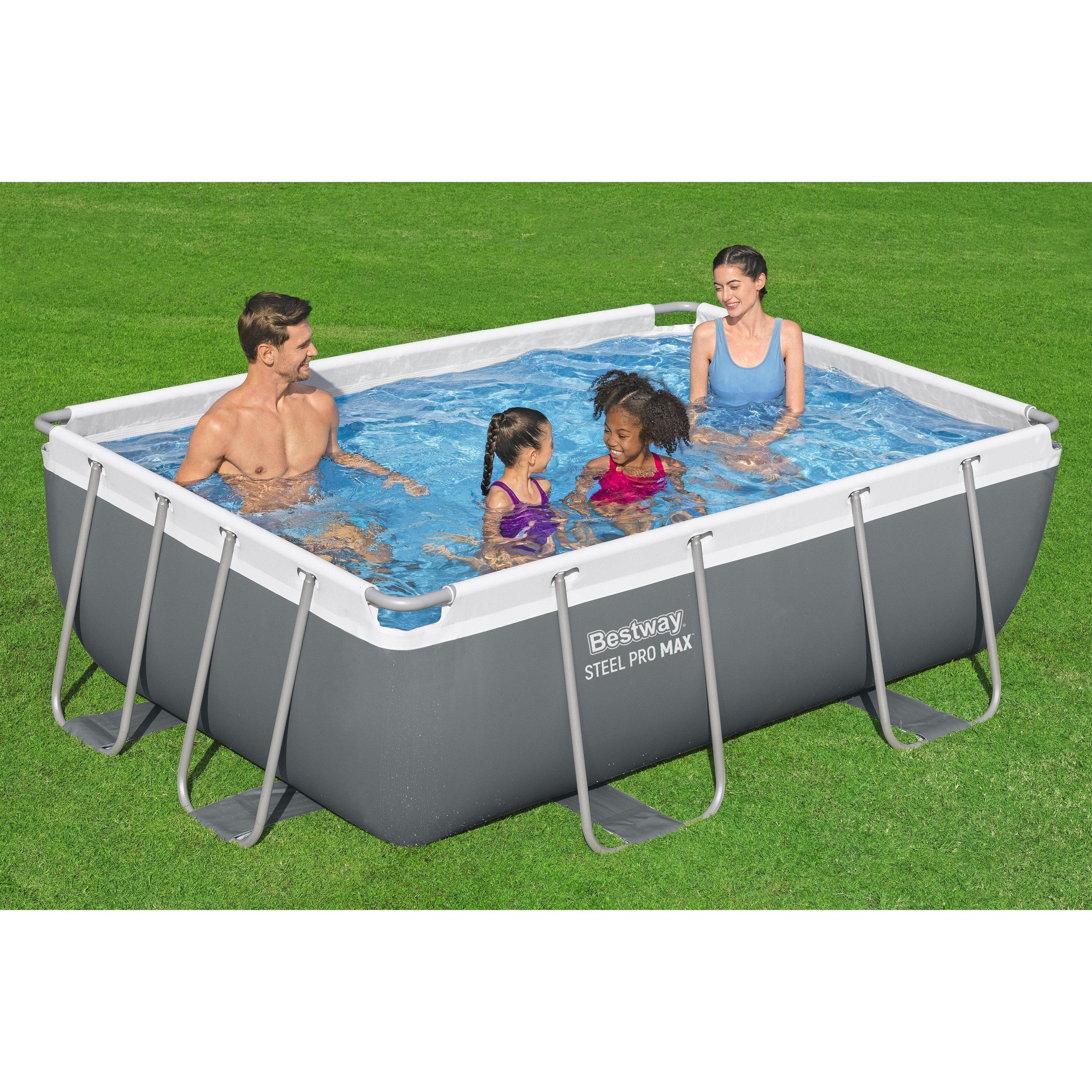 Grey - Bestway - 9ft Rct Pool Ch63 - 6