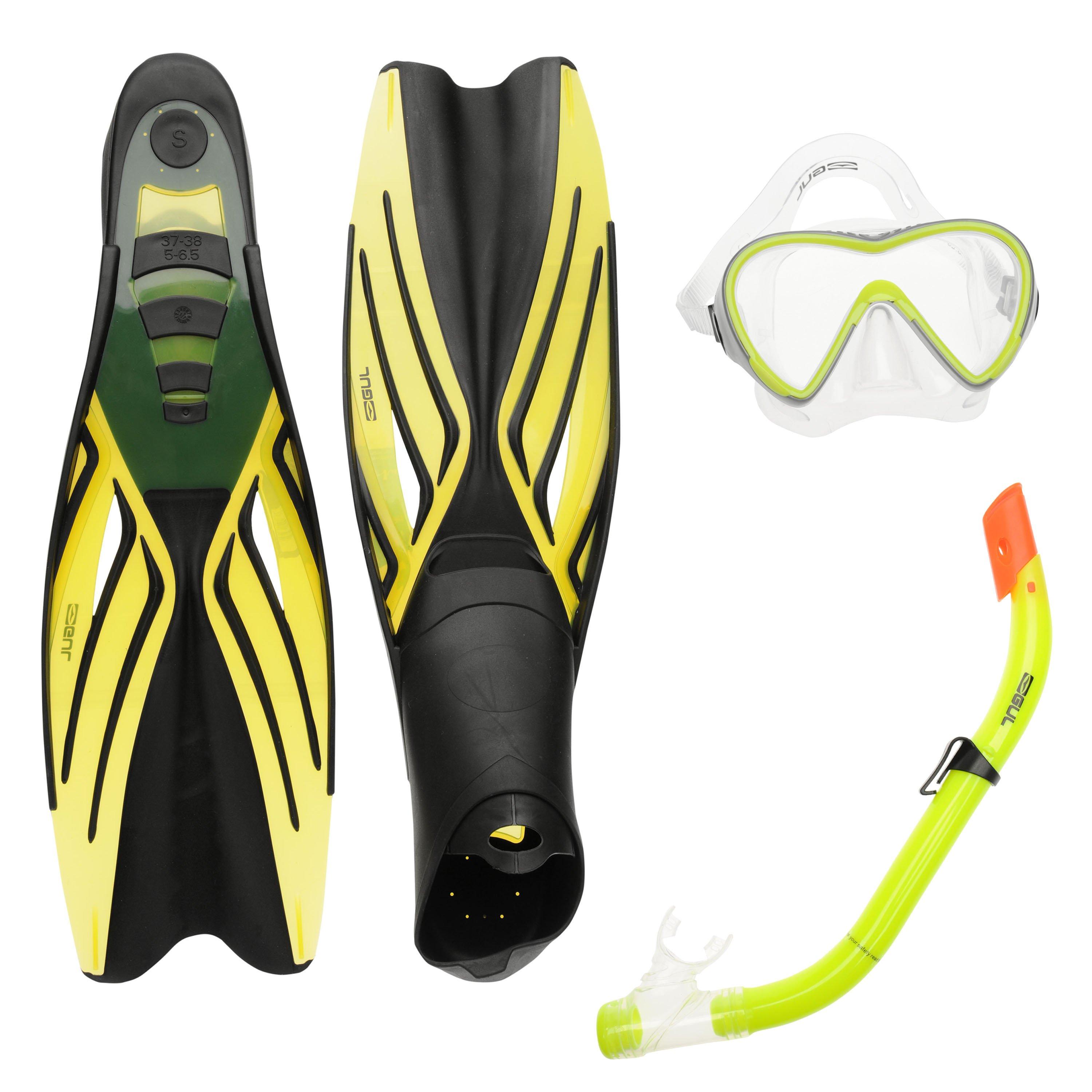 Yellow - Gul - Snorkel Set Junior - 1
