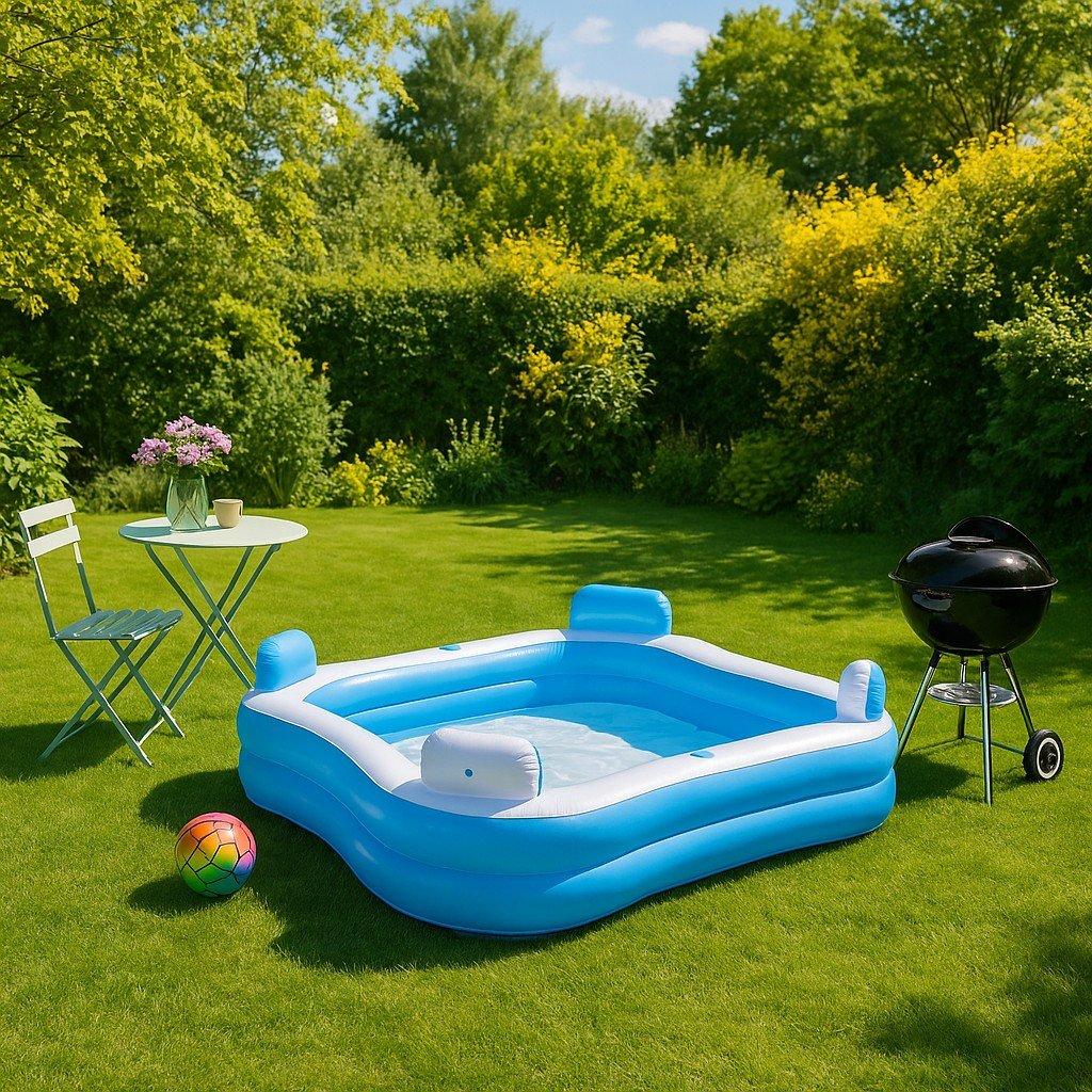 Blue - Creative Kids - 4 Seat Family Lounge Pool - 3