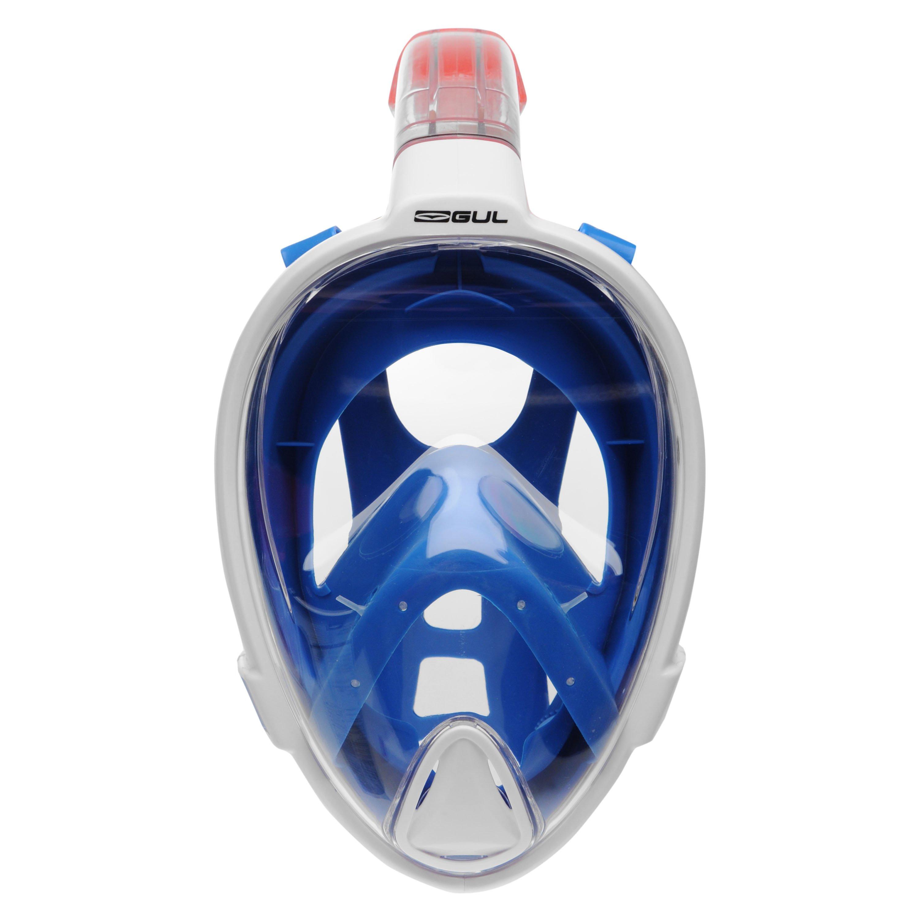 Blue/White - Gul - Mako-180 All In One Snorkel Mask - 1