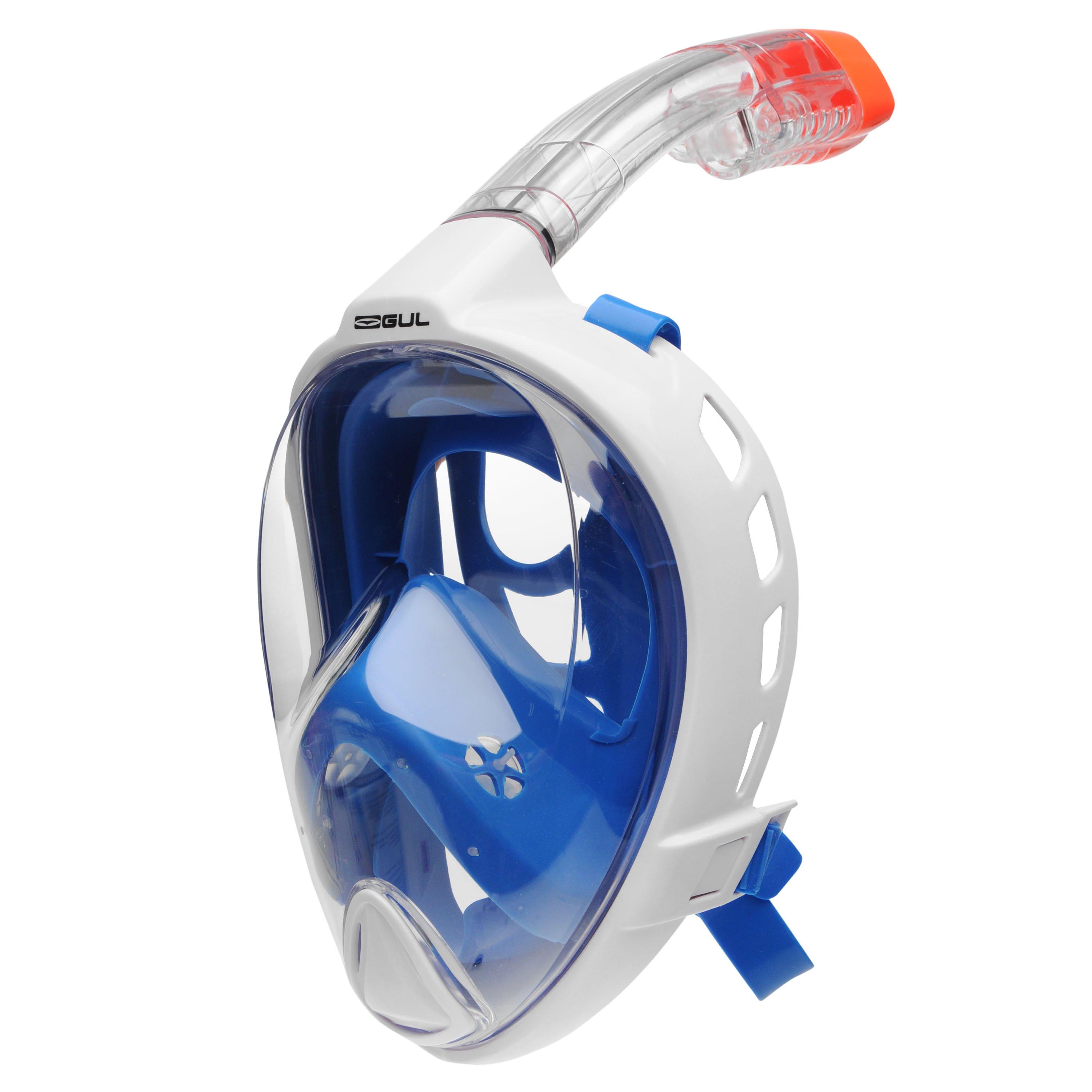 Blu/Bianco - Gul - Mako-180 All In One Snorkel Mask - 2