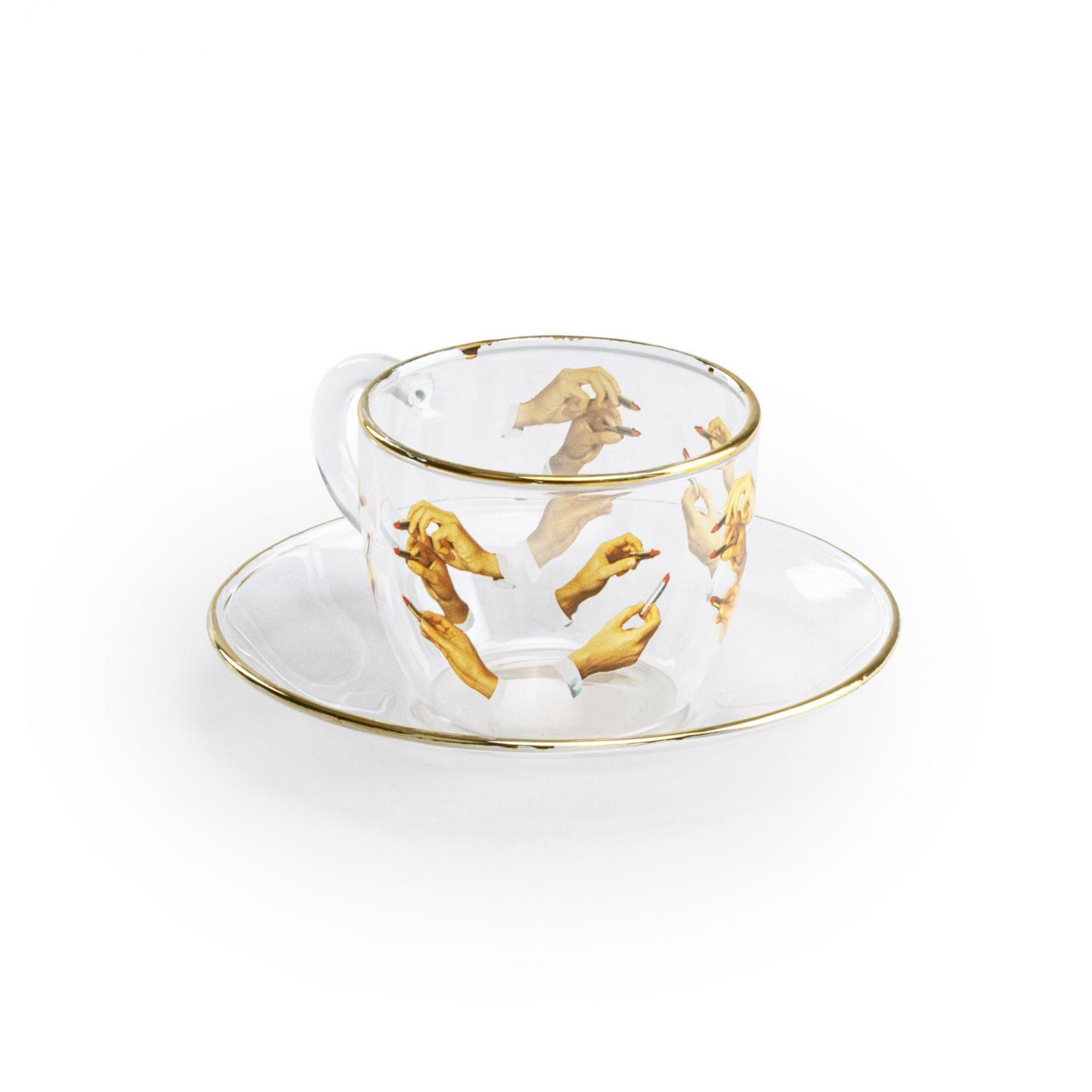 Lipsticks - Seletti wears Toiletpaper - SelettiwearsToiletpaper Toiletpaper Glass Coffee Set - 5