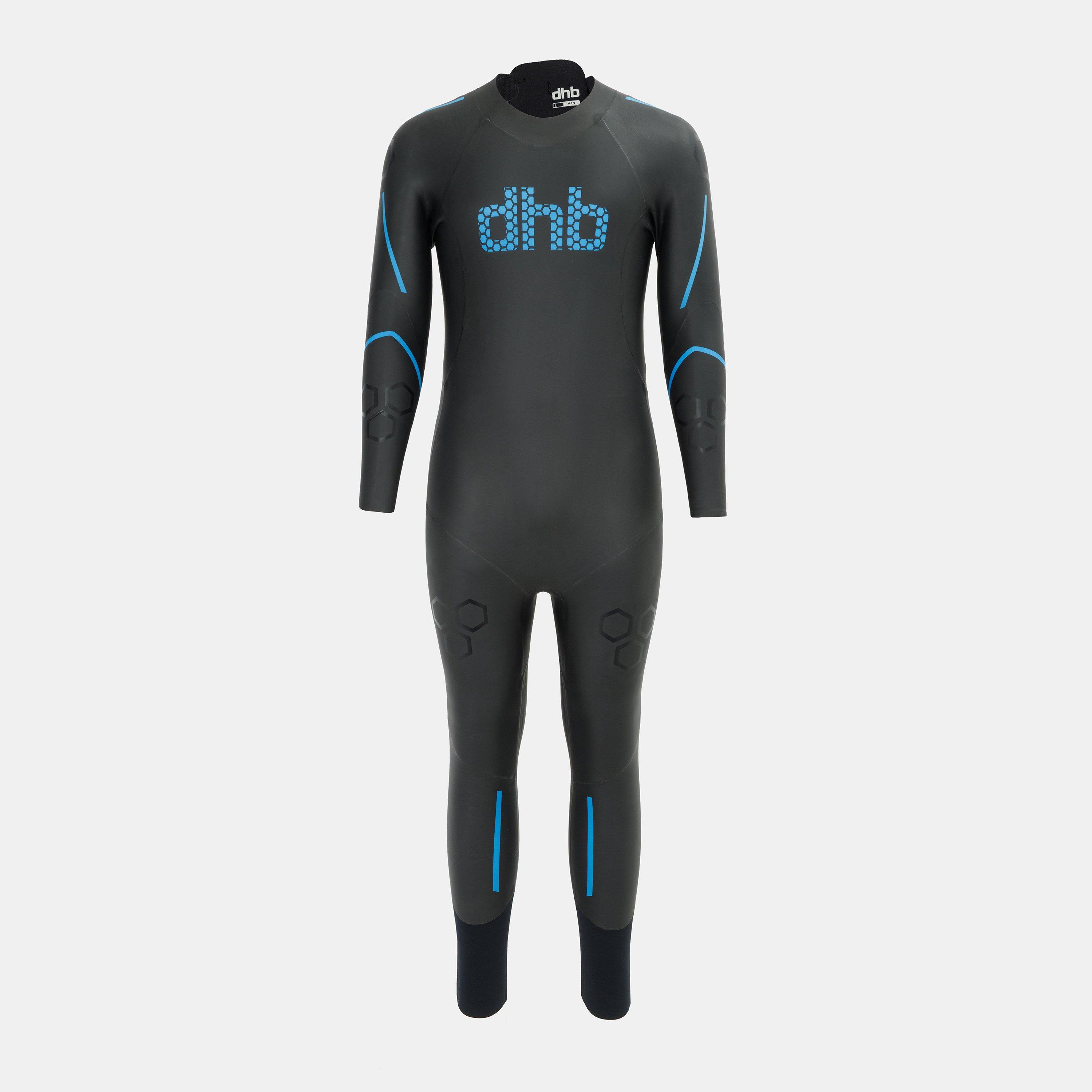 Black - Dhb - Men's Aeron Full Wetsuit - 1
