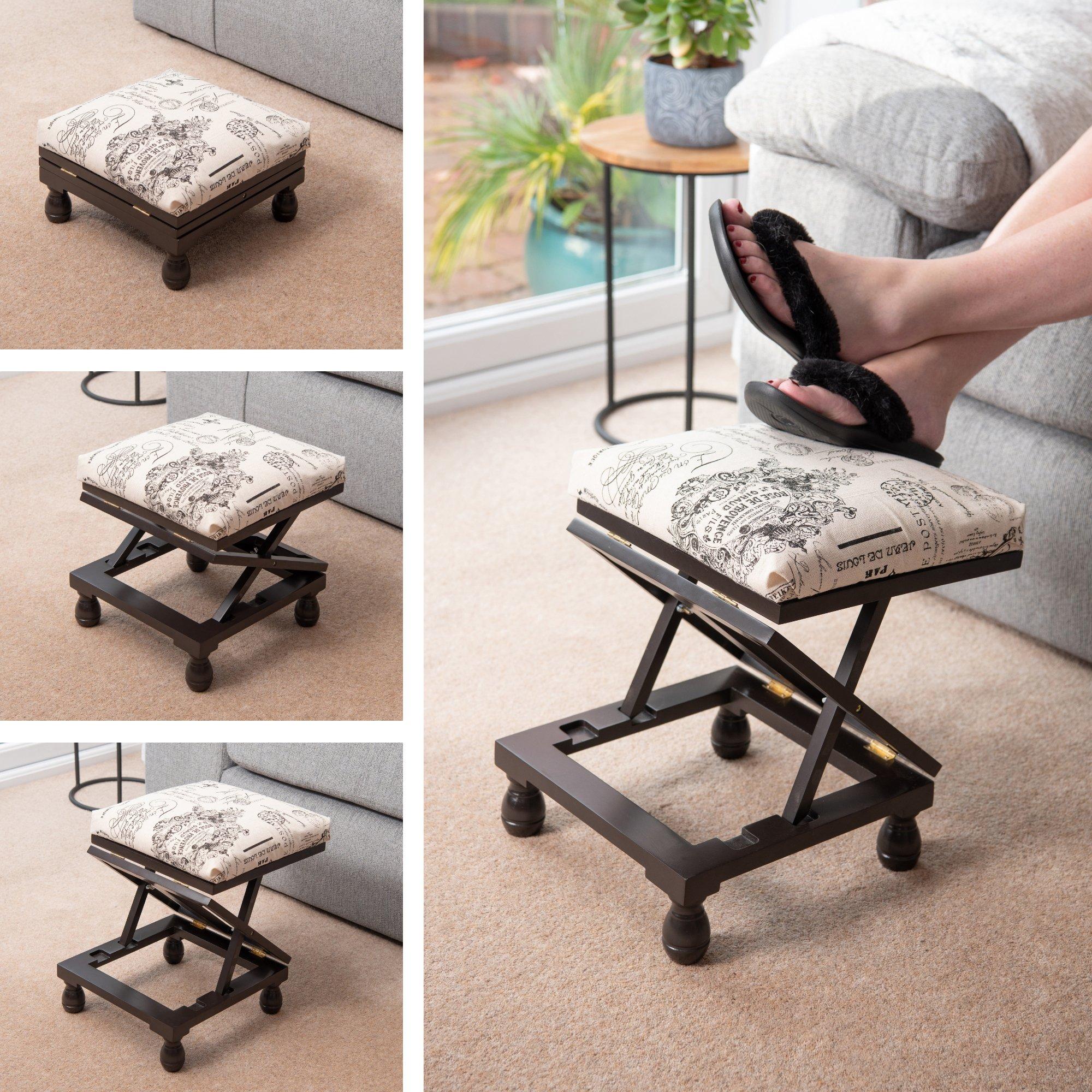 Mahogany - Greenhurst - 3 Position Footstool - 4