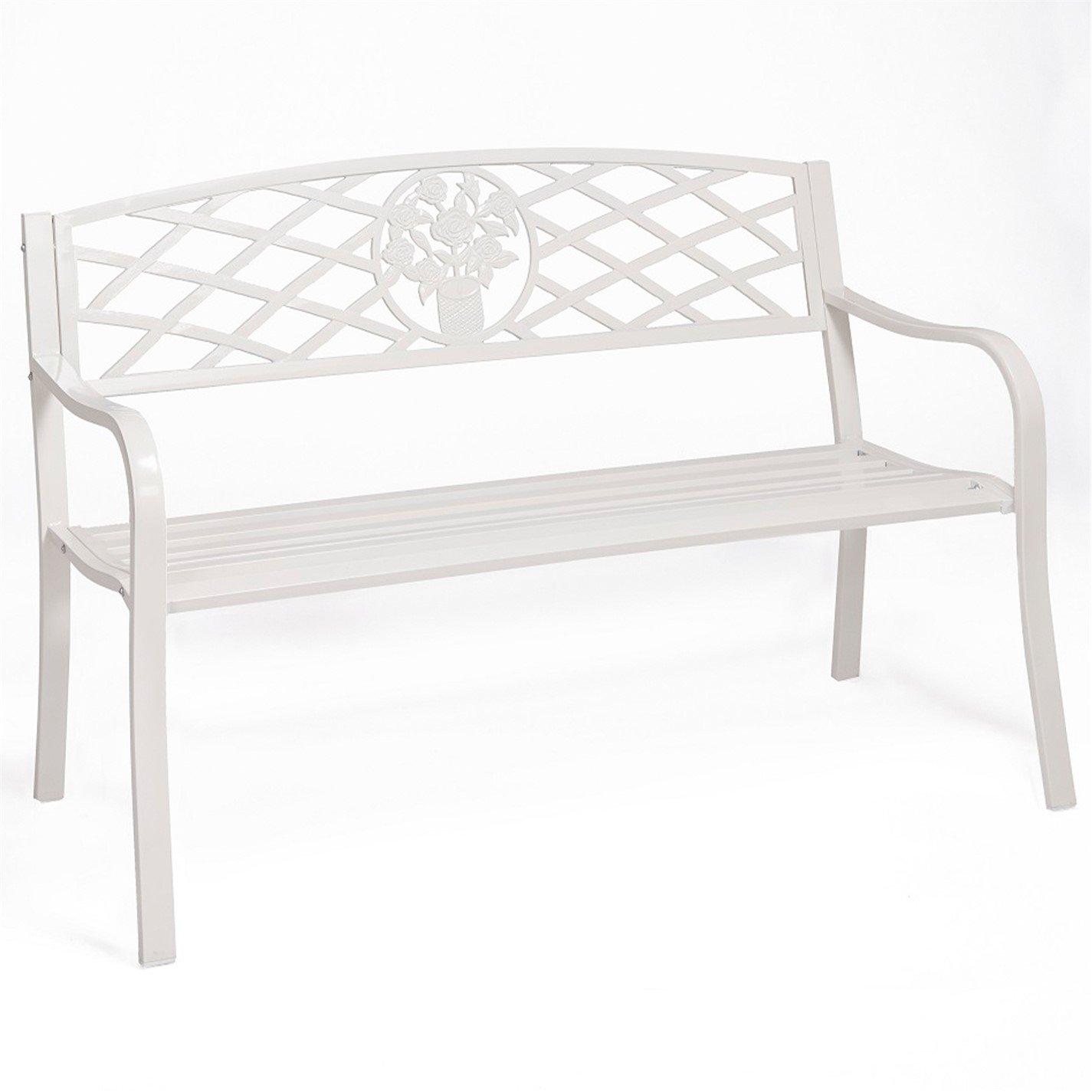White - Greenhurst - Coalbrookdale Garden Bench - 2