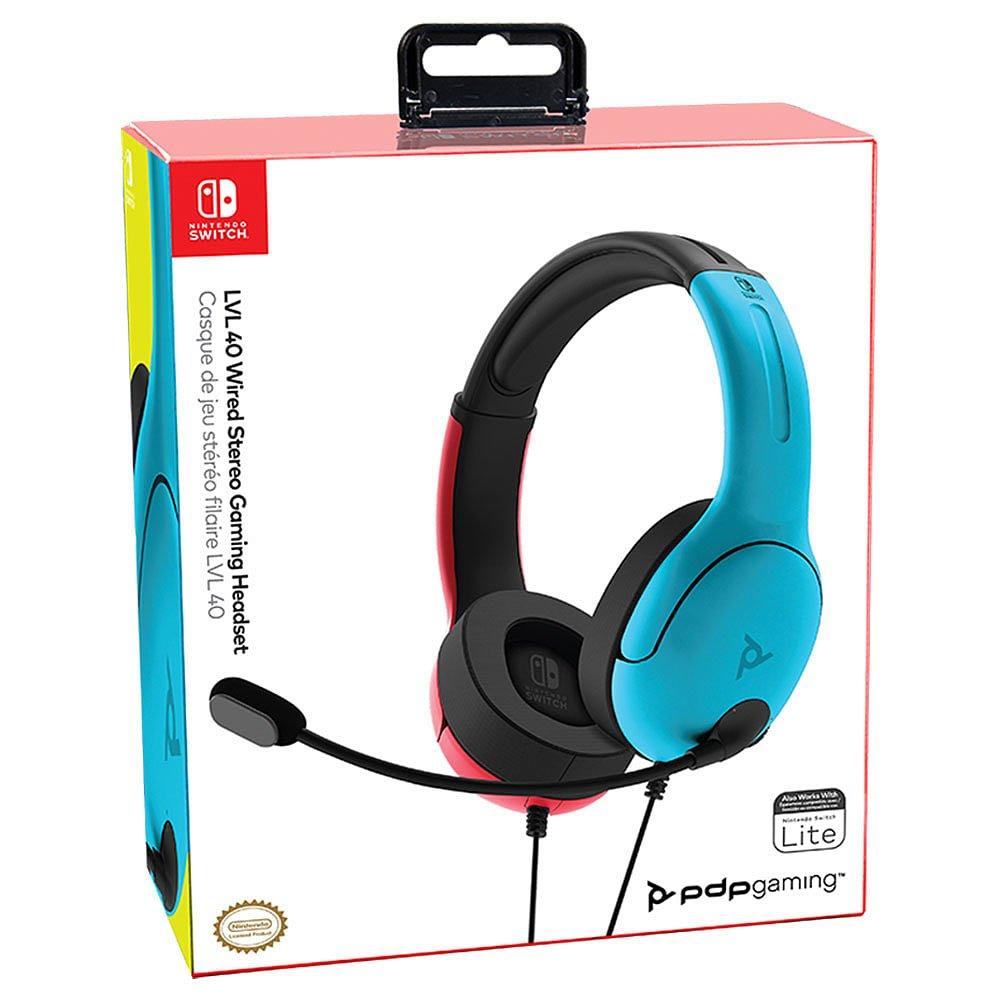 Rot/Blau - PDP - LVL40 Wired Stereo Headset for Switch - 1