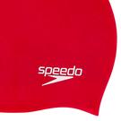 Rojo - Speedo - Unisex Plain Moulded Silicone Cap Red Junior - 3