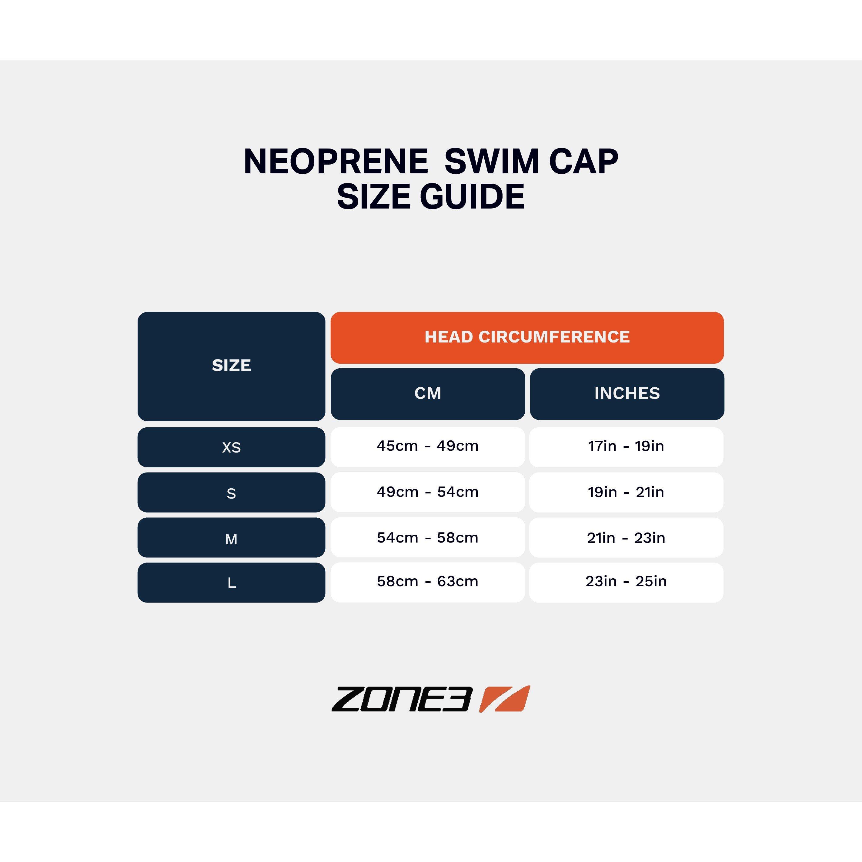 Schwarz/Rot - Zone3 - Neoprene Swim Cap - 3