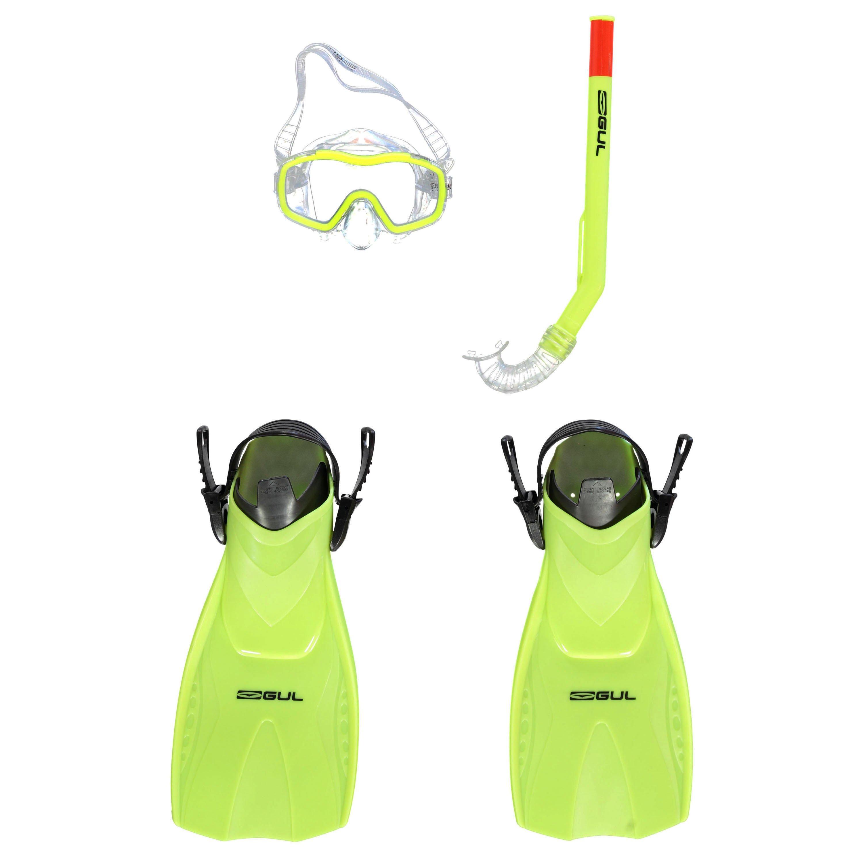 Yellow - Gul - Children's Snorkeling Set