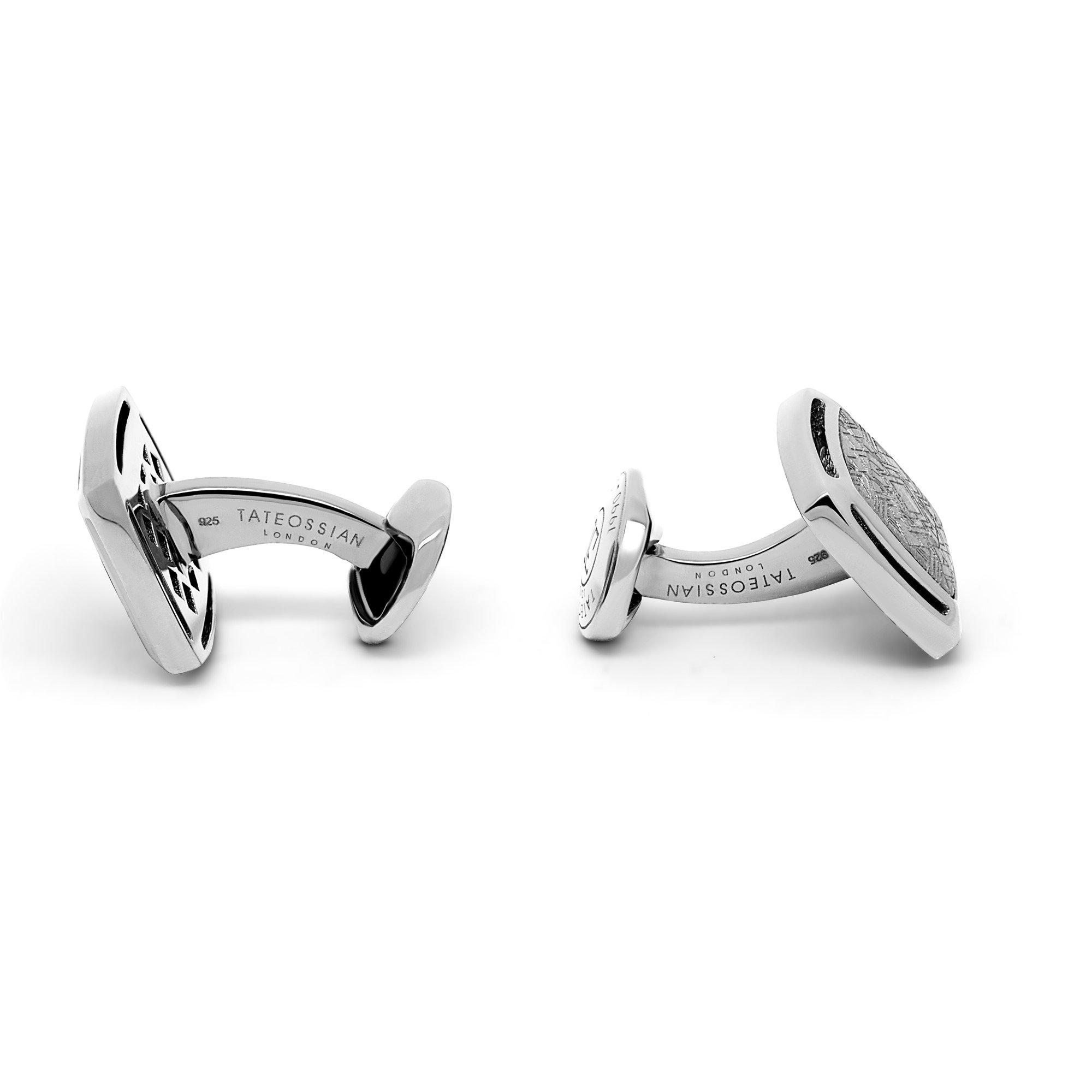 Silver - Tateossian - Tateossian Square Art Cufflinks Mens - 2