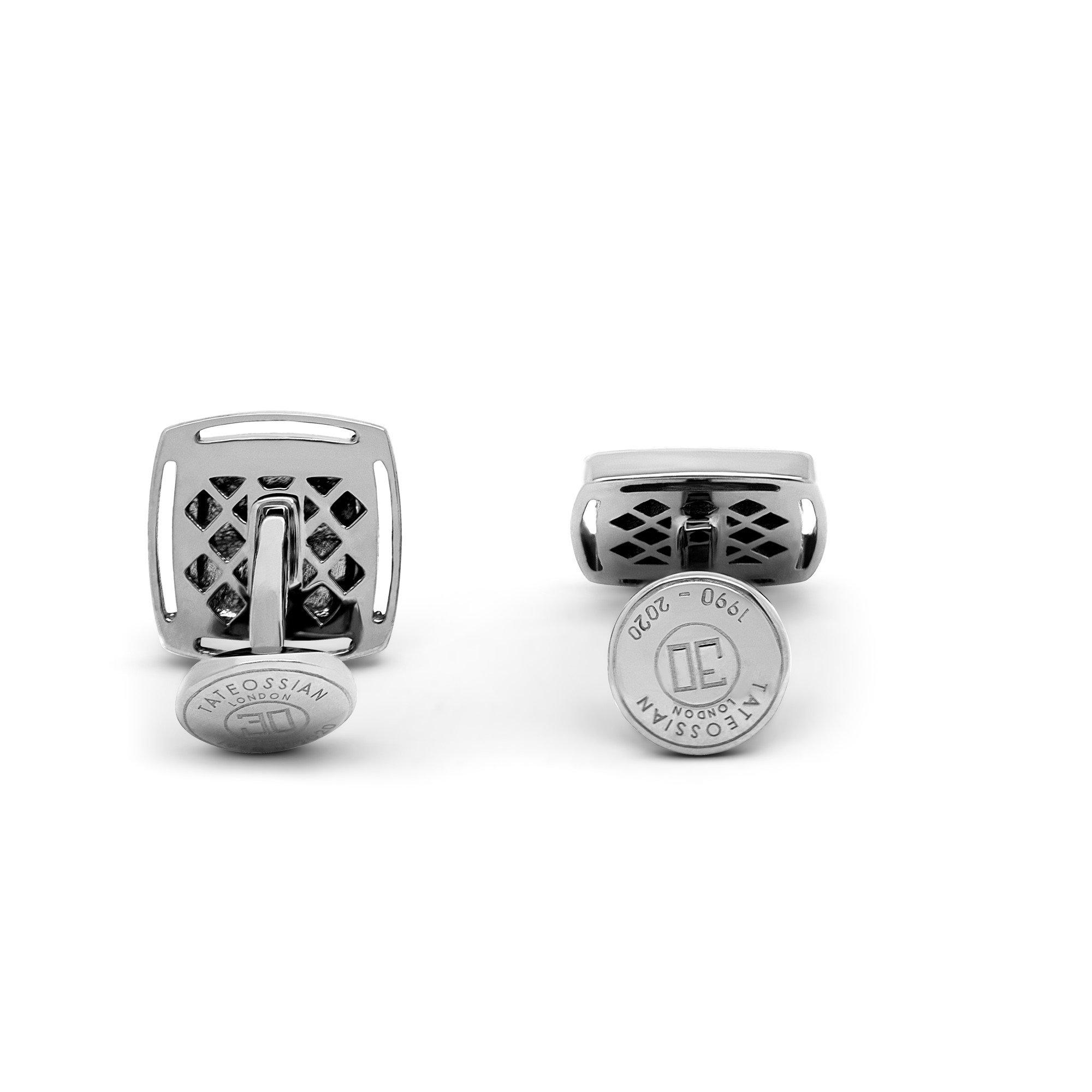 Silver - Tateossian - Tateossian Square Art Cufflinks Mens - 3