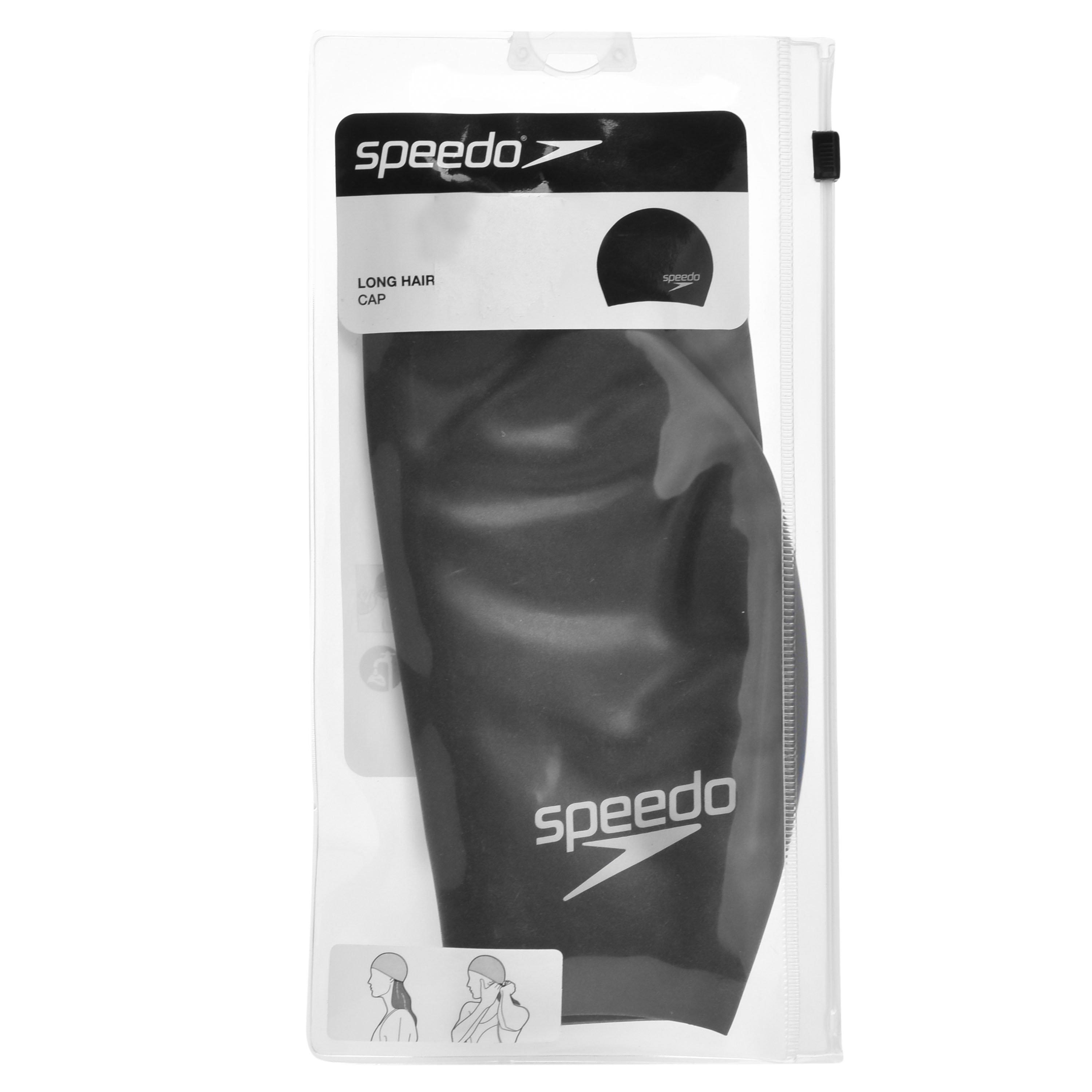 Speedo long hair swim cap deals