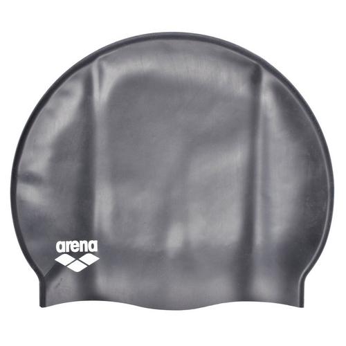Black - Arena - Silicone Junior Swim Cap