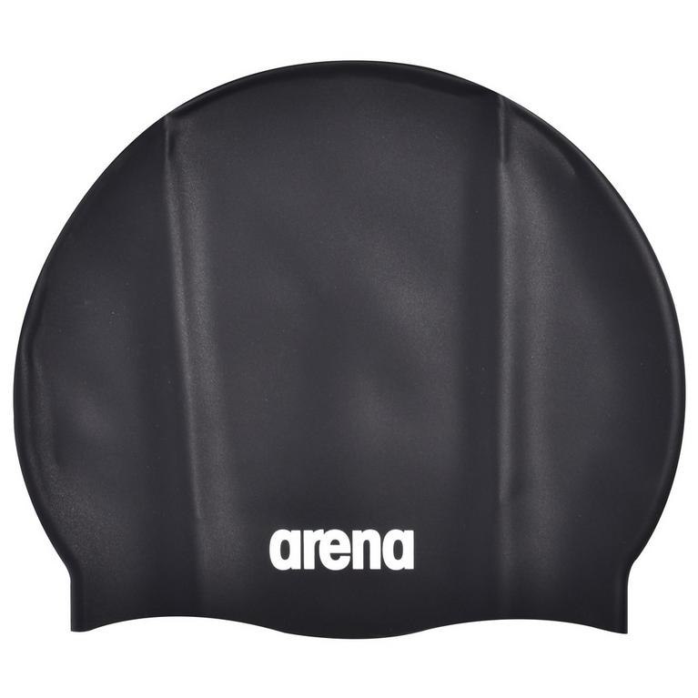 Black - Arena - Silicone Swim Cap