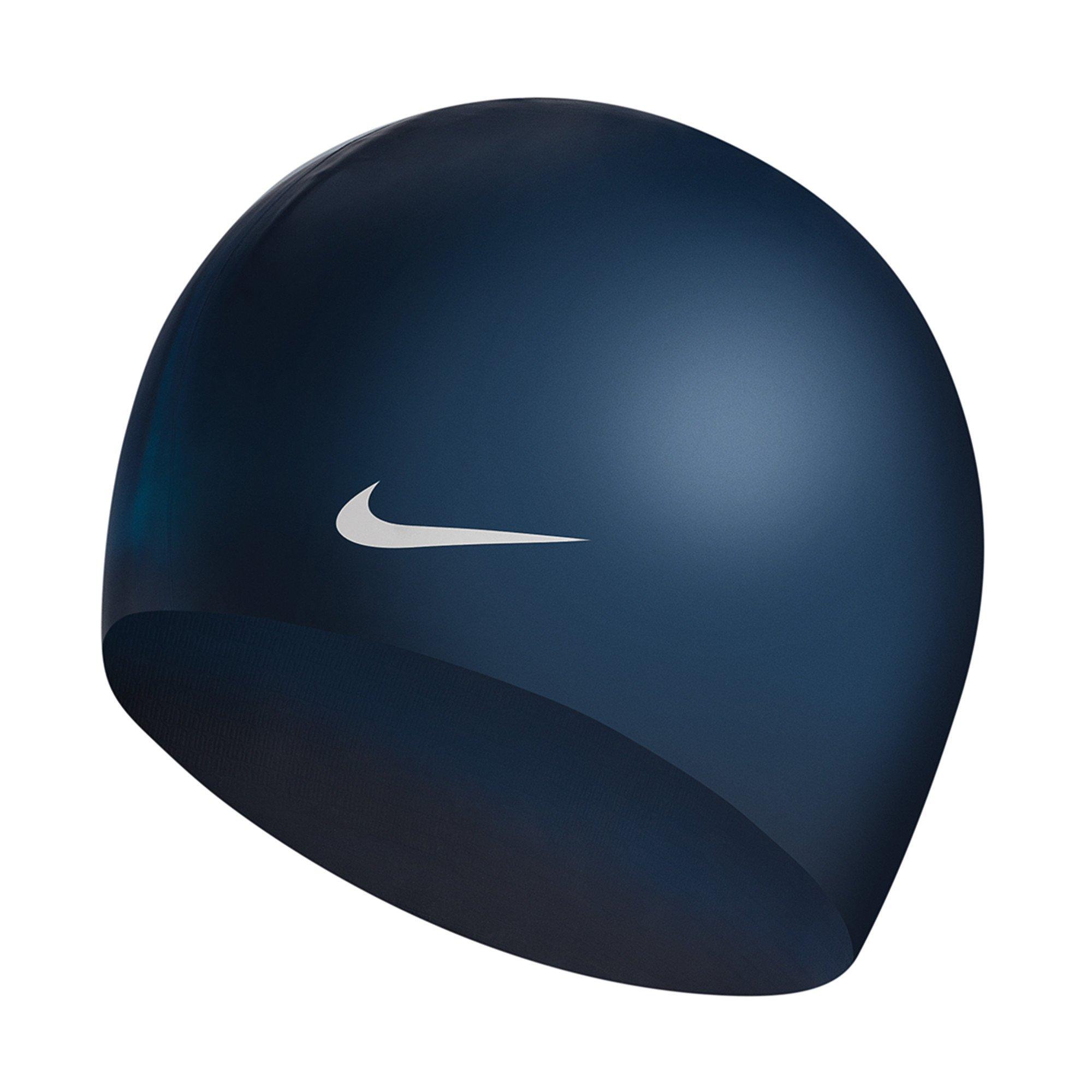 Nike  Solid Silicone Swimming Cap Adults - Midnight Navy