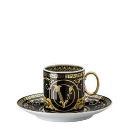 Versace Home Virtus Gala Espresso Cup and Saucer