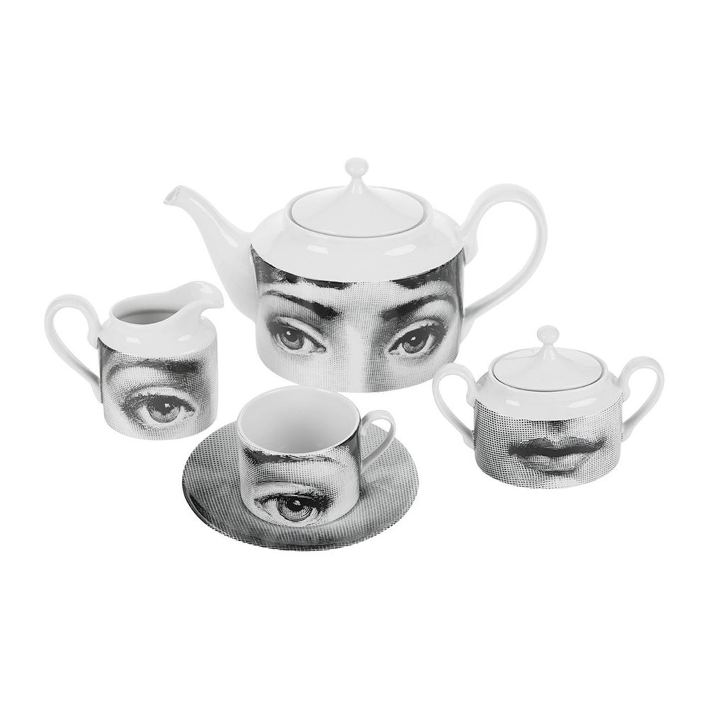Black and White - Fornasetti - Tema e Variazioni Teacup - 3