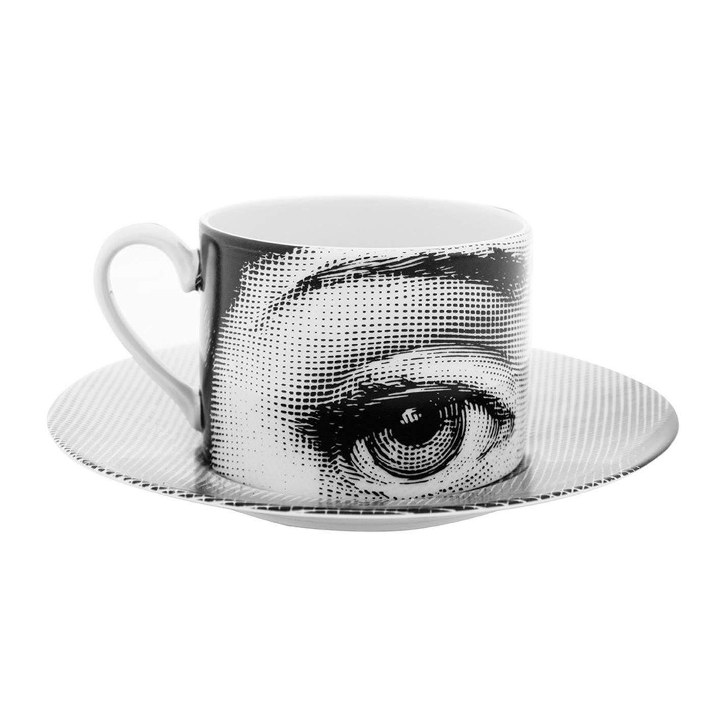 Black and White - Fornasetti - Tema e Variazioni Teacup - 4