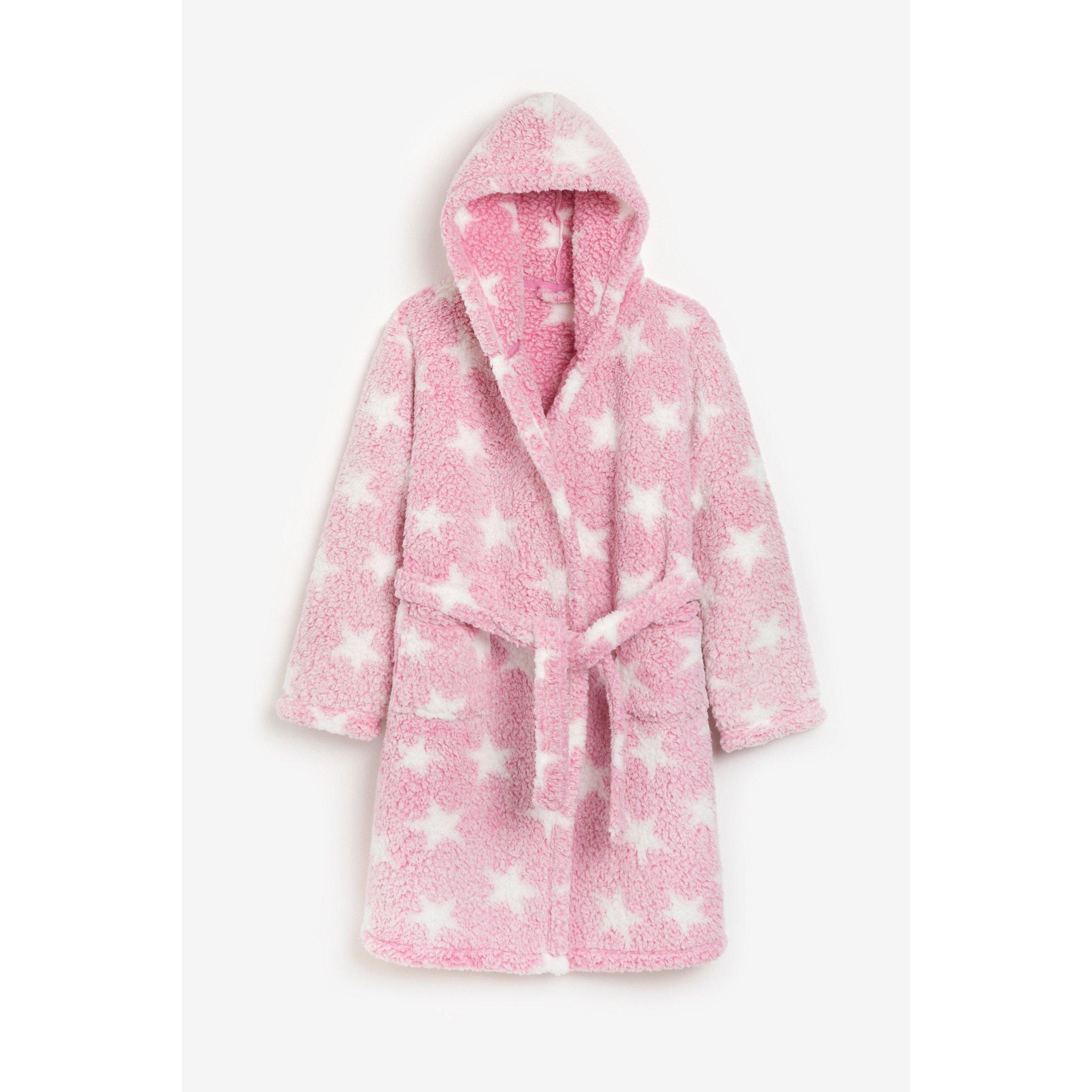 Lyserød - Be You - Older Older Girls Frosted Star Borg Robe - 1